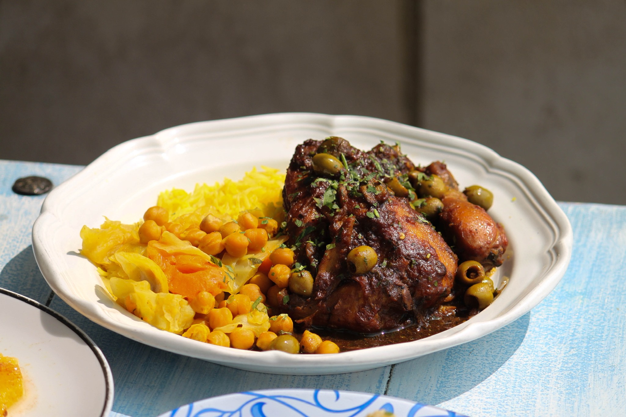 Chicken tagine at Moroccan Flavors