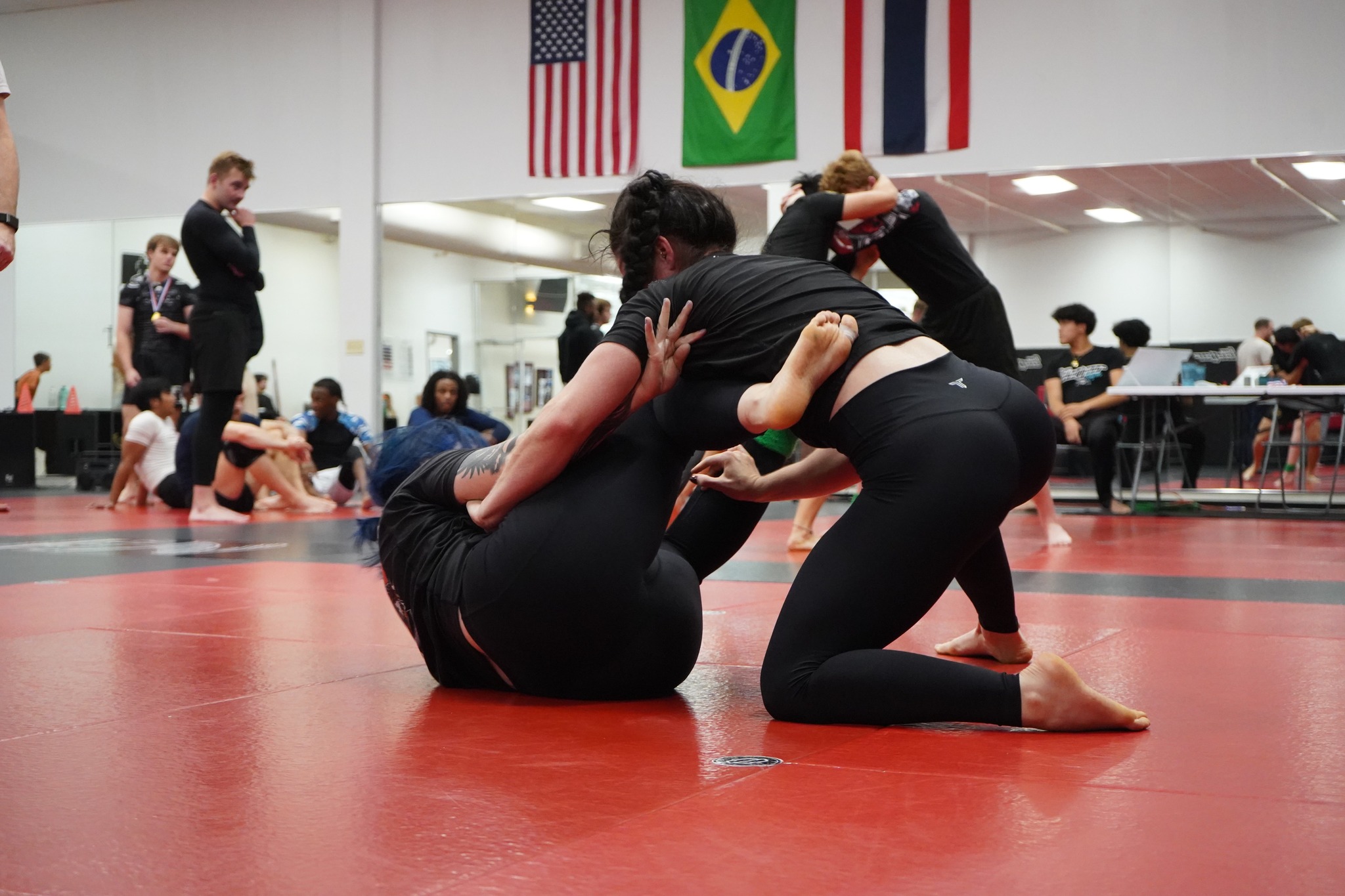 A mock tournament at The Cellar Gym