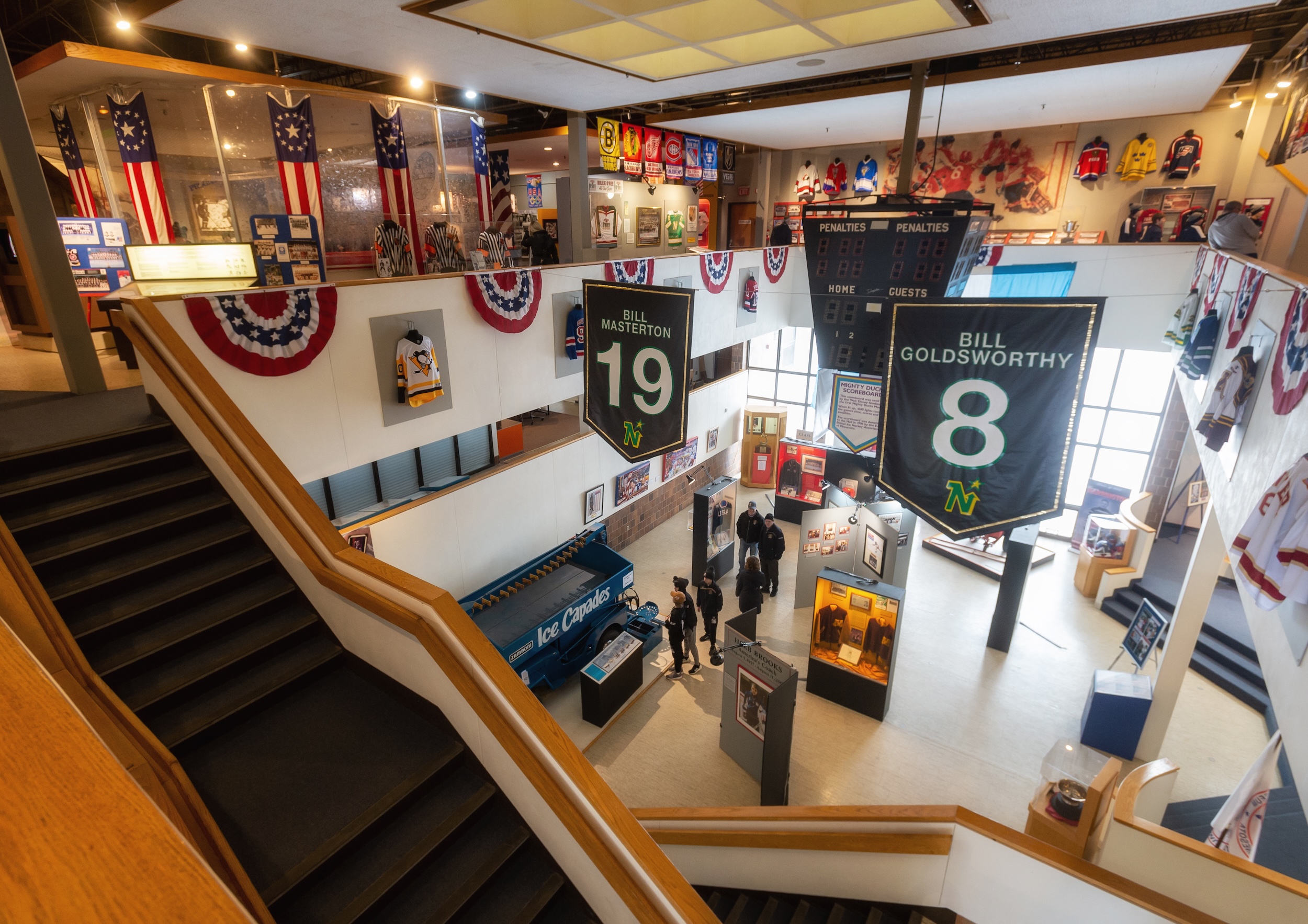 The U.S. Hockey Hall of Fame in Eveleth