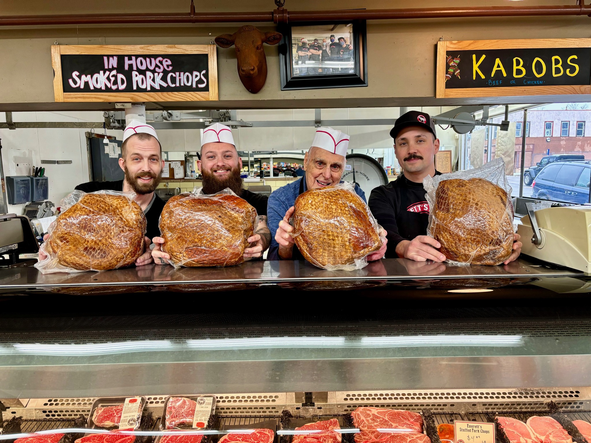 The meat counter at Everett's Foods in Minneapolis