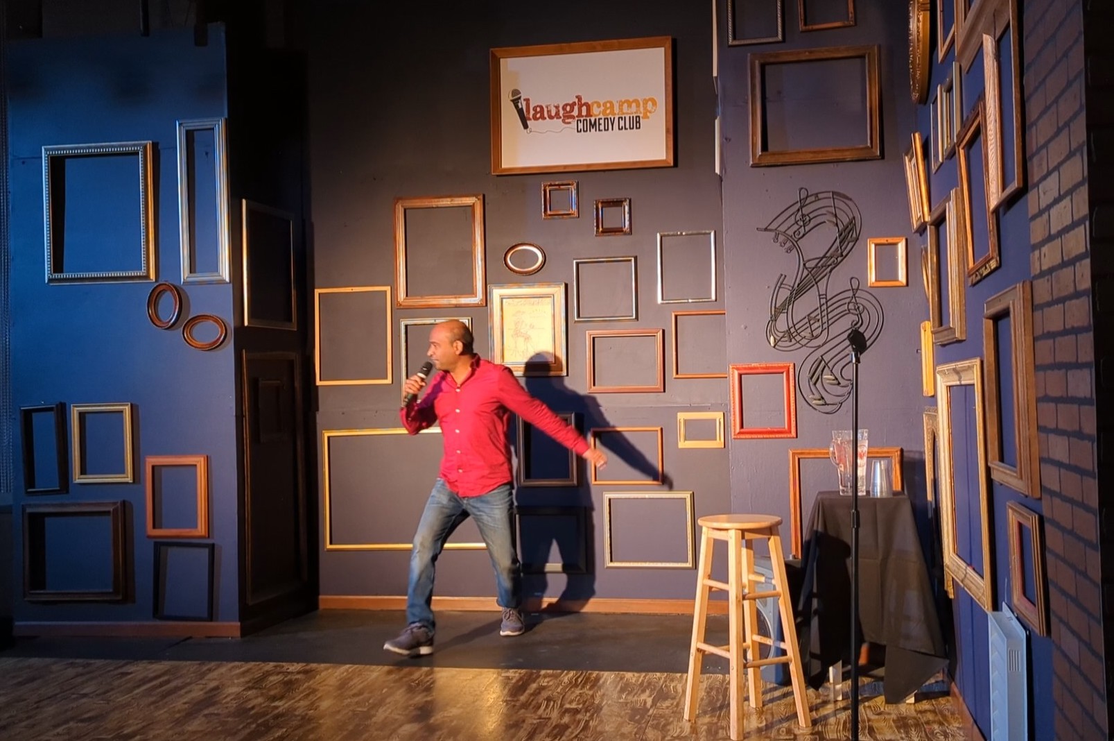 Senthil Rajasekharan performs at Laugh Camp Comedy Club