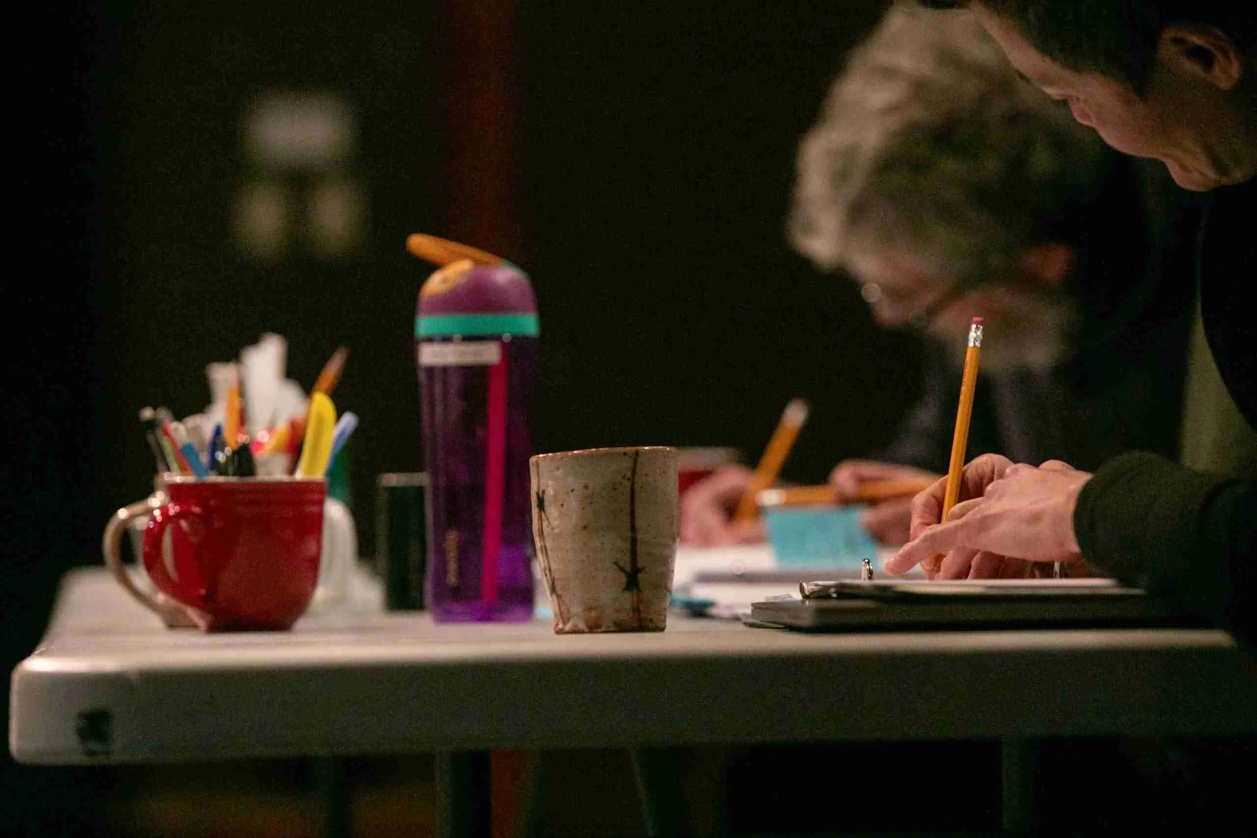 A writing class at the Playwrights' Center