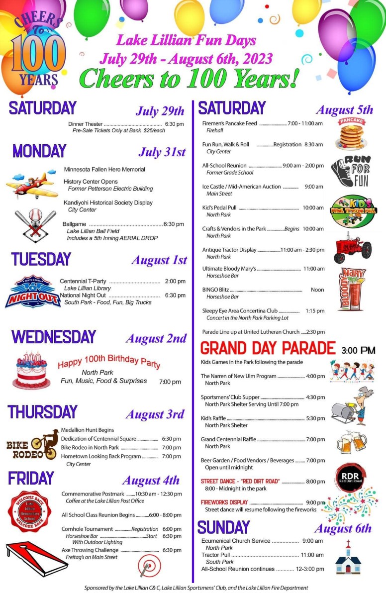 Lake Lillian Fun Days Explore Minnesota