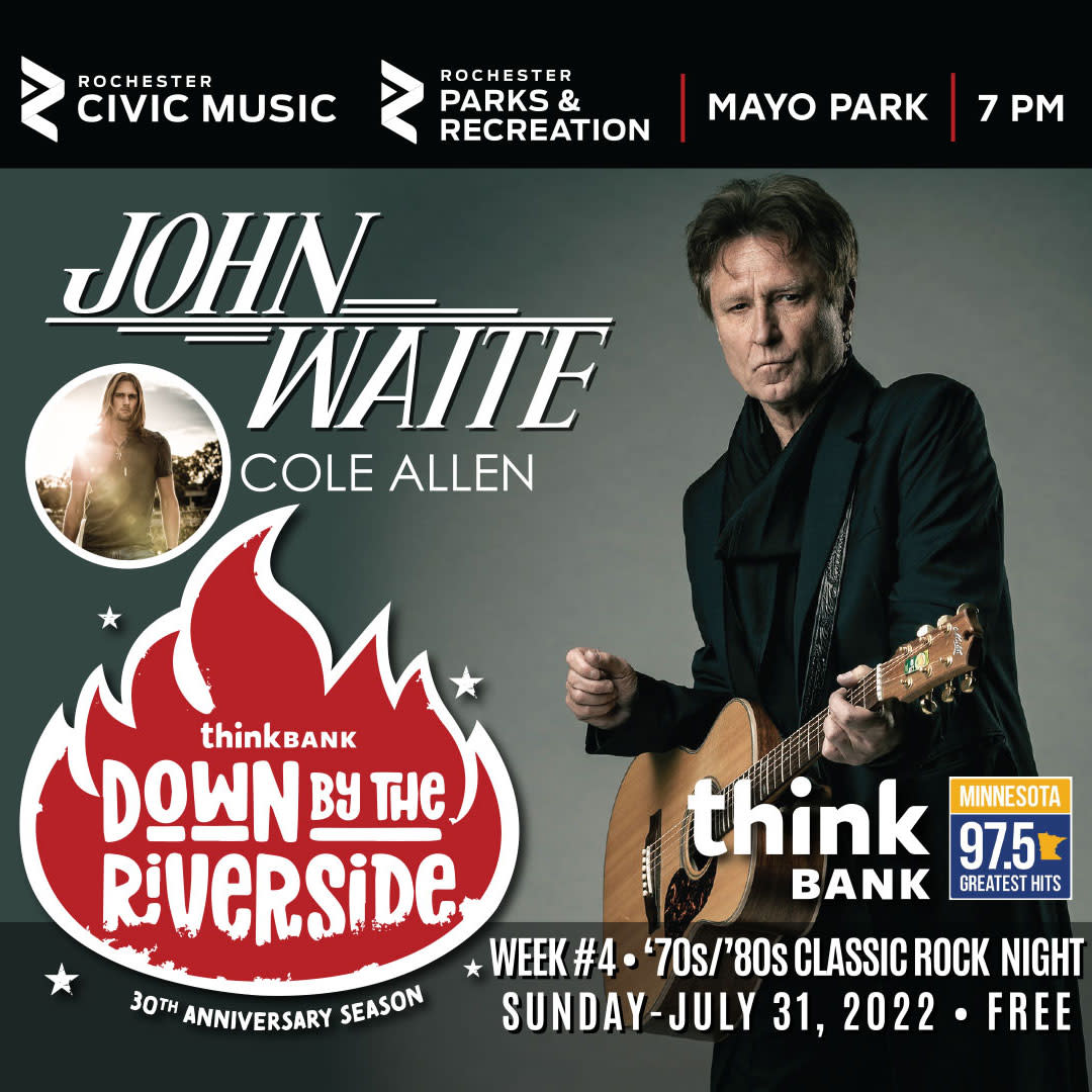 John Waite w/ Cole Allen Rochester Civic Music's "Think Bank Down by