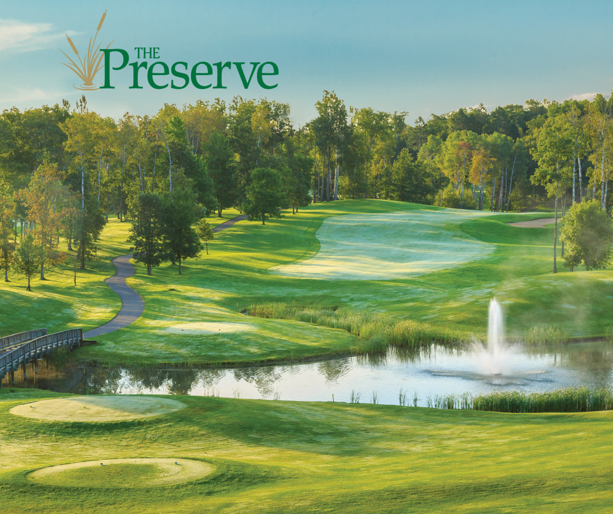 Picturesque golf course by lake stages Winter Classic