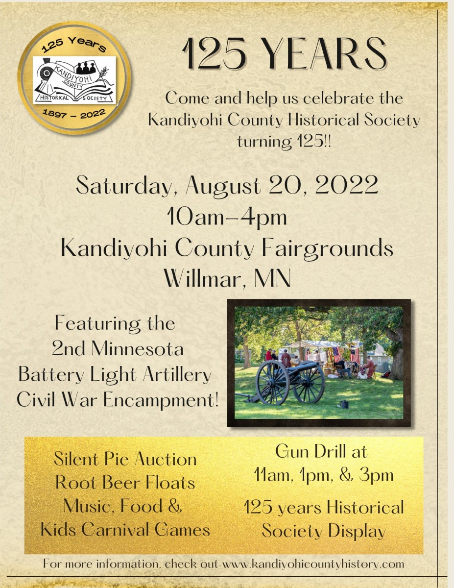 Kandiyohi County Historical Society 125th Anniversary Celebration