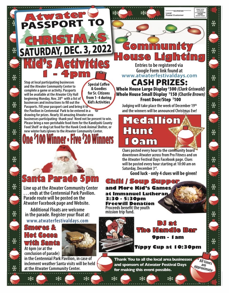 Atwater Passport to Christmas Explore Minnesota