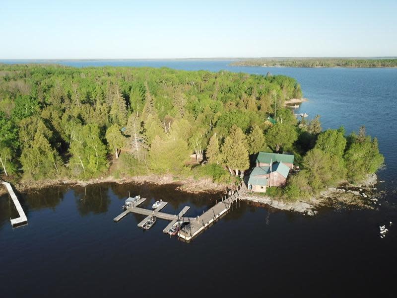 dock at a lake house