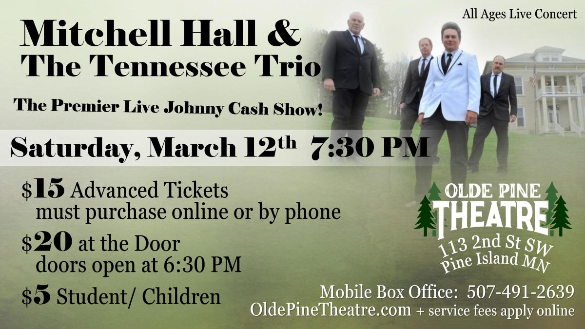 Johnny Cash Tribute with Mitchell Hall & The Tennessee Trio (All Ages
