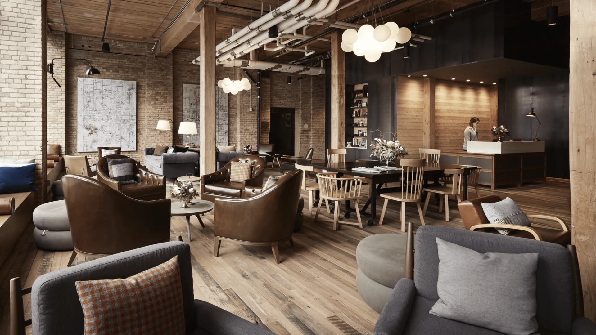 Hewing Hotel lobby