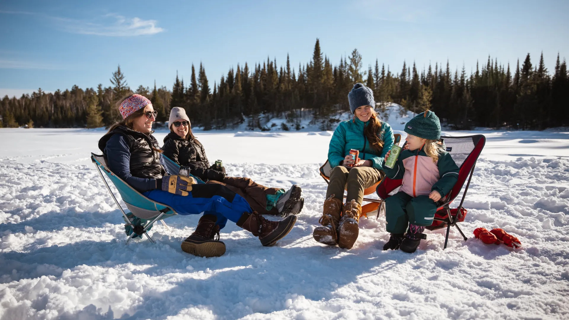 Ice fishing in Ely