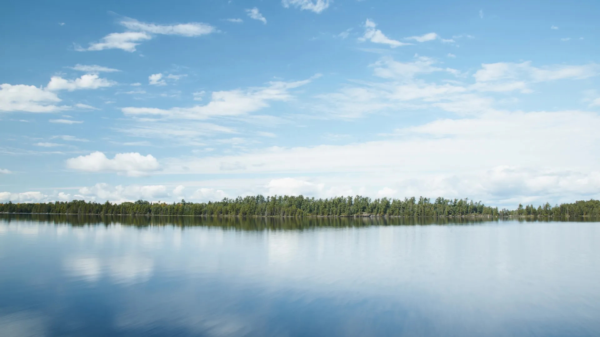 Blue skies at Voyageurs National Park