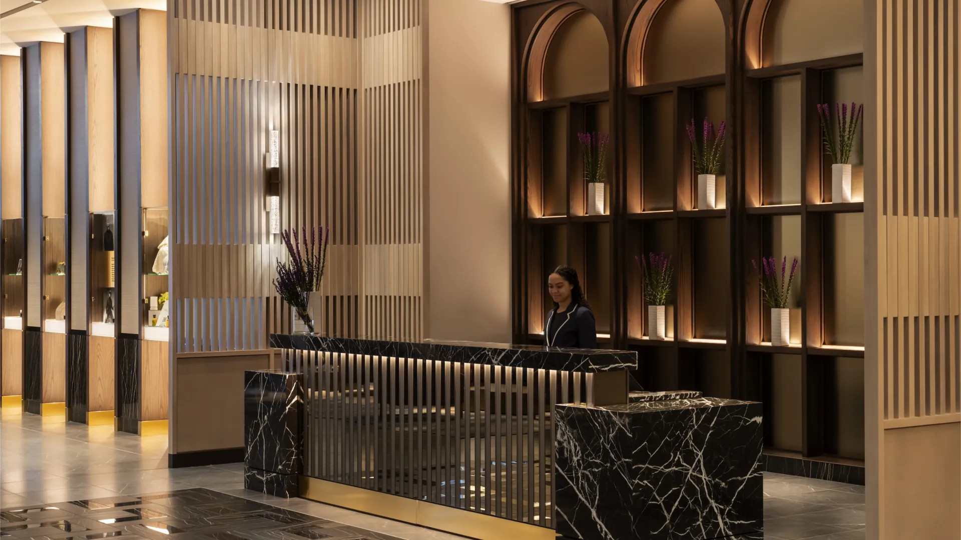 The lobby at Four Seasons Hotel Minneapolis