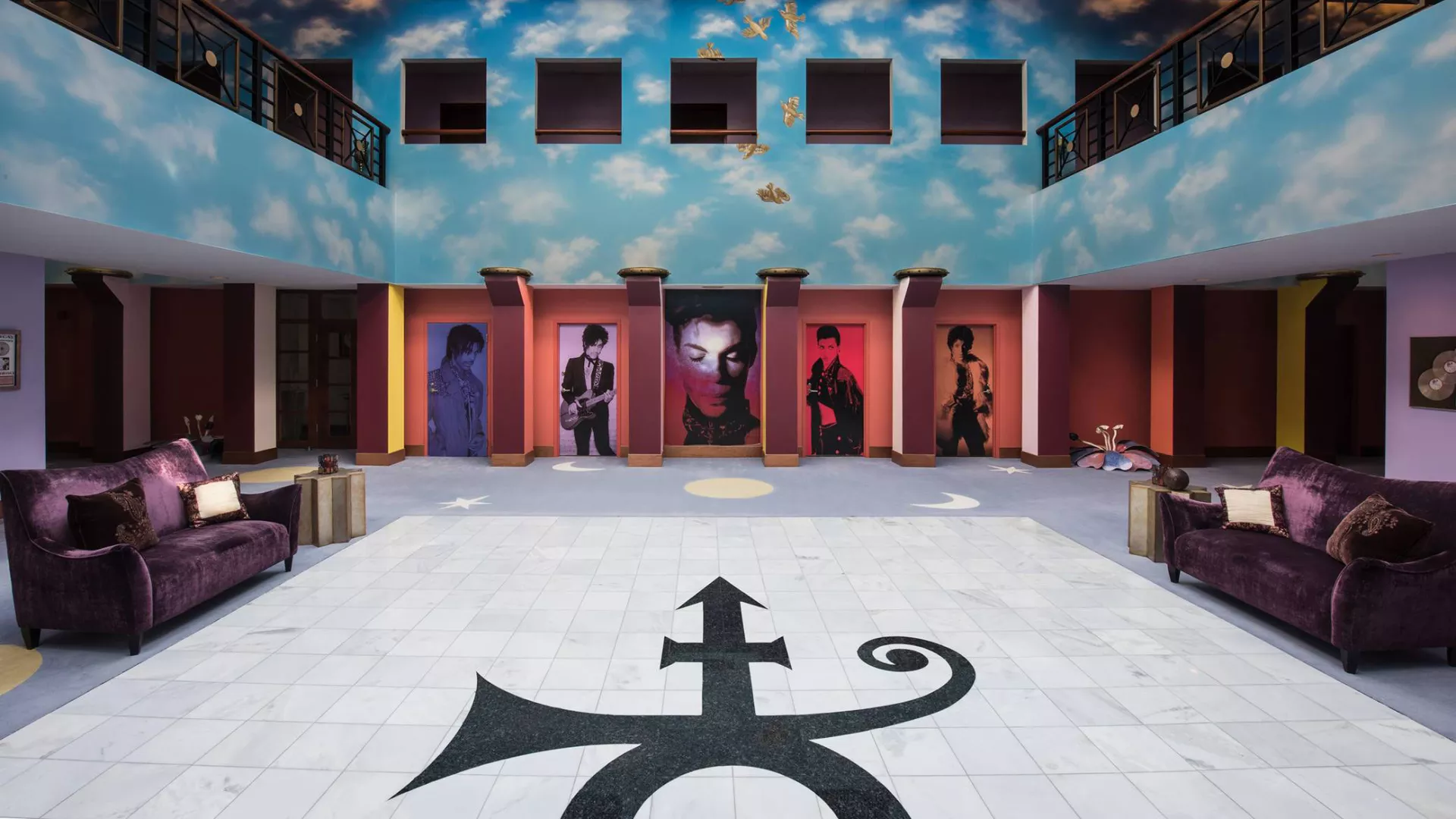 Prince atrium at Paisley Park