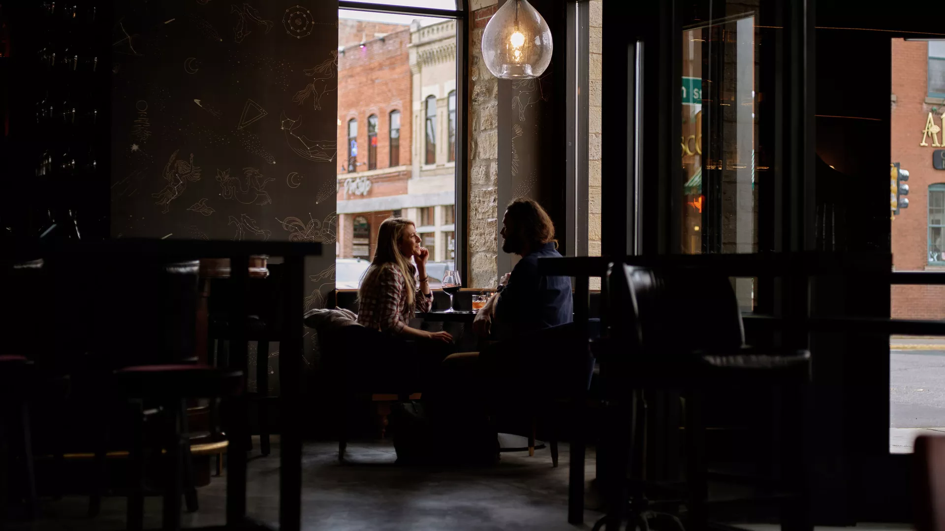 Stillwater The Long Goodbye couple dining