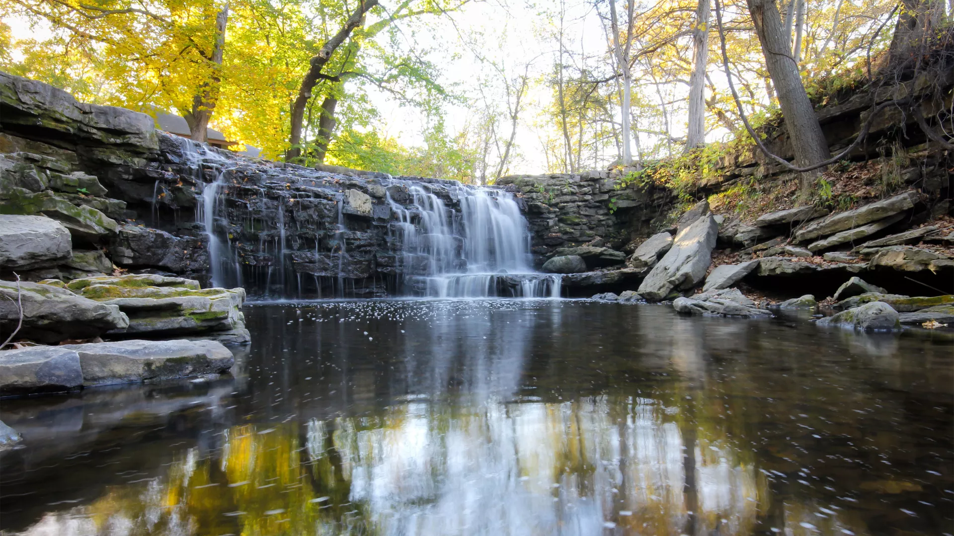 Minneopa Falls fall colors