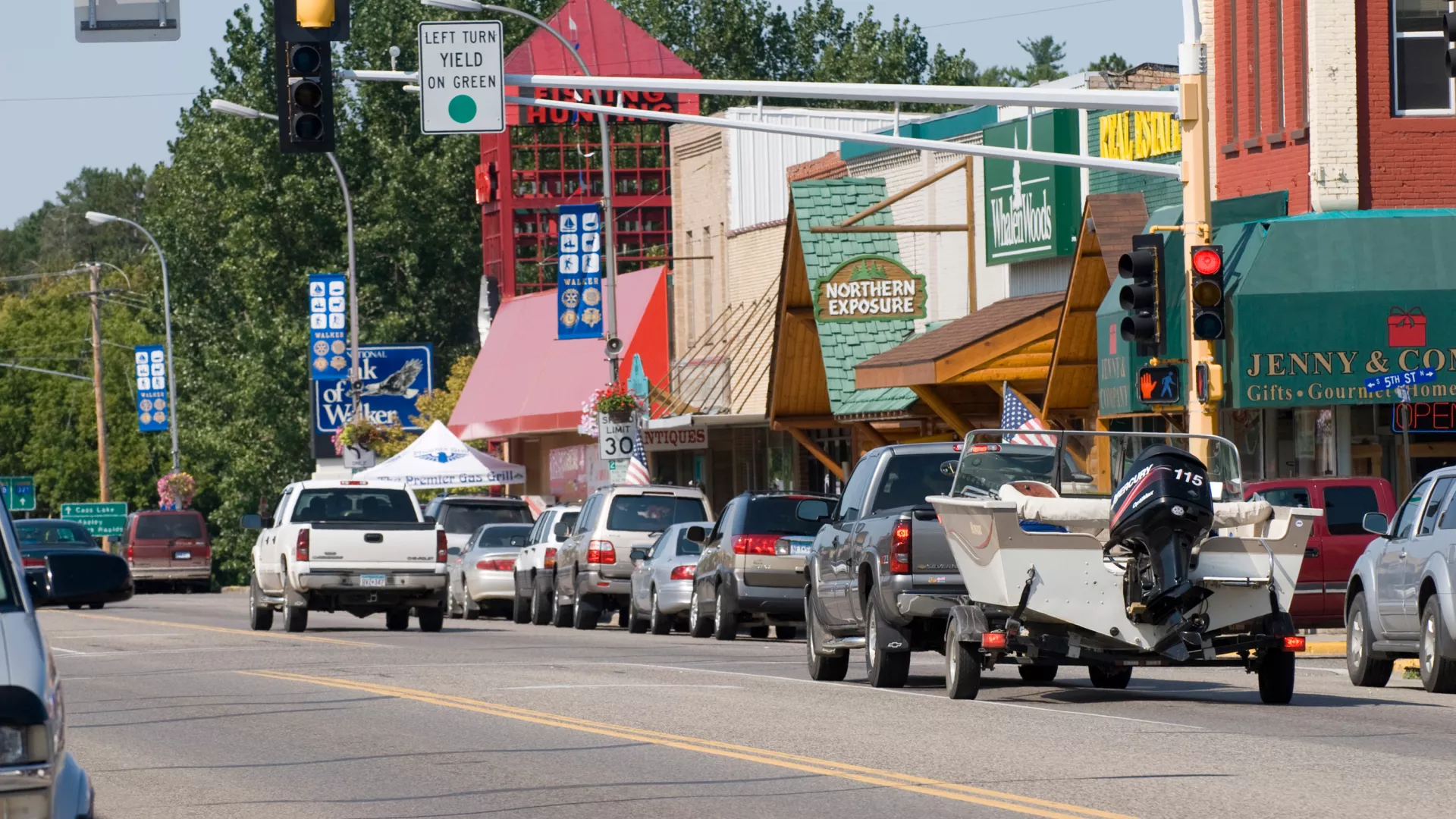 Walker downtown street