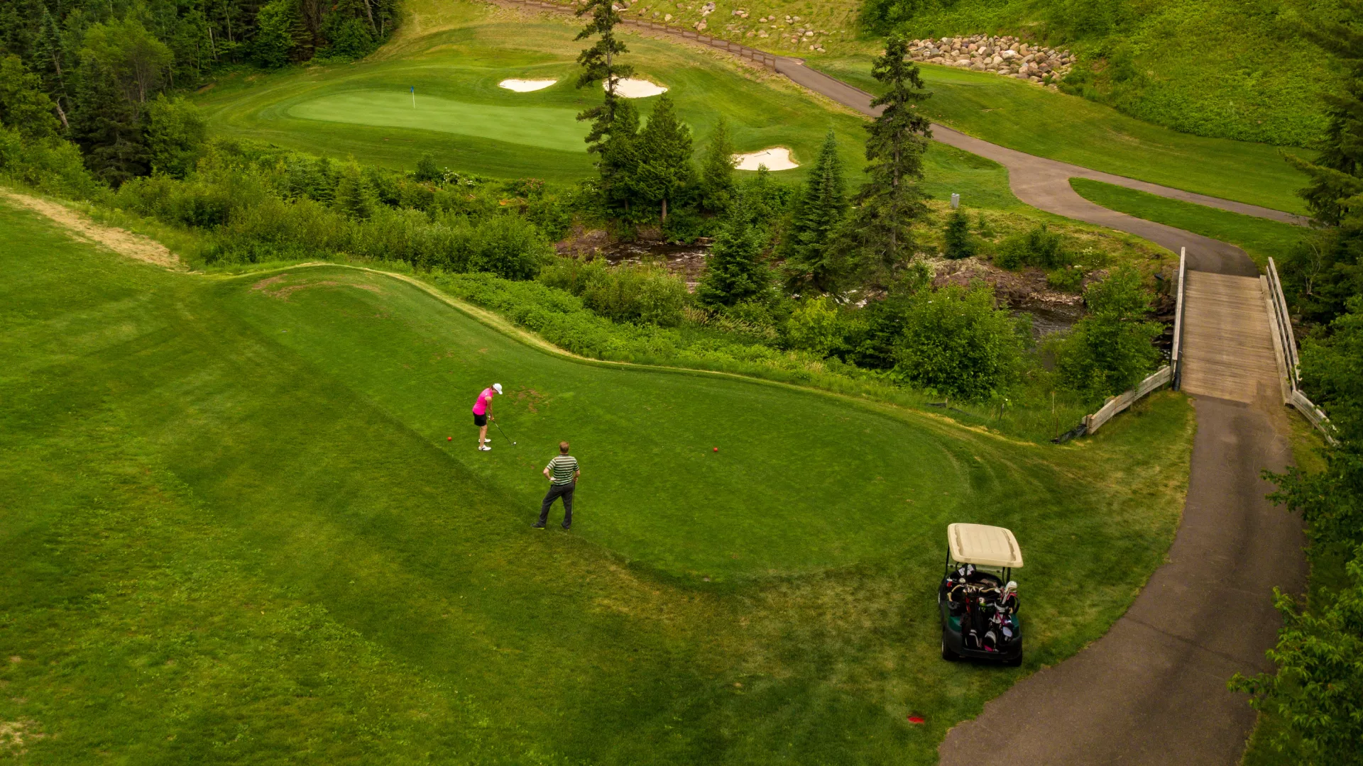 Golfing at Superior National Golf Course