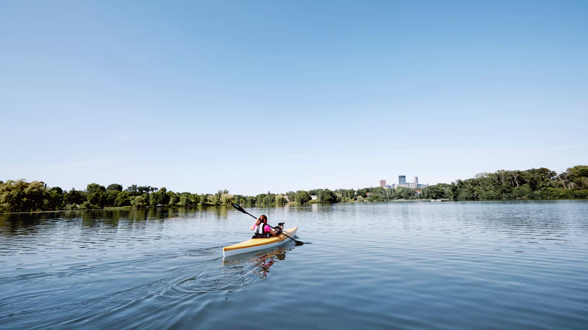 Kayaker Minneapolis Chain of Lakes