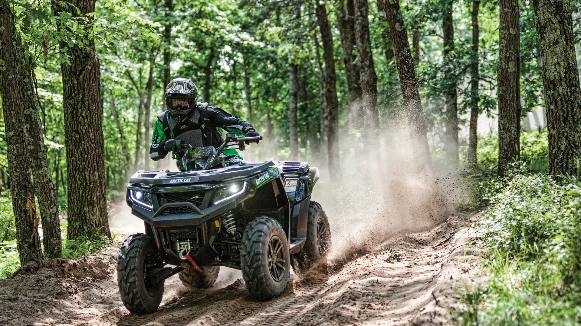 ATV in woods