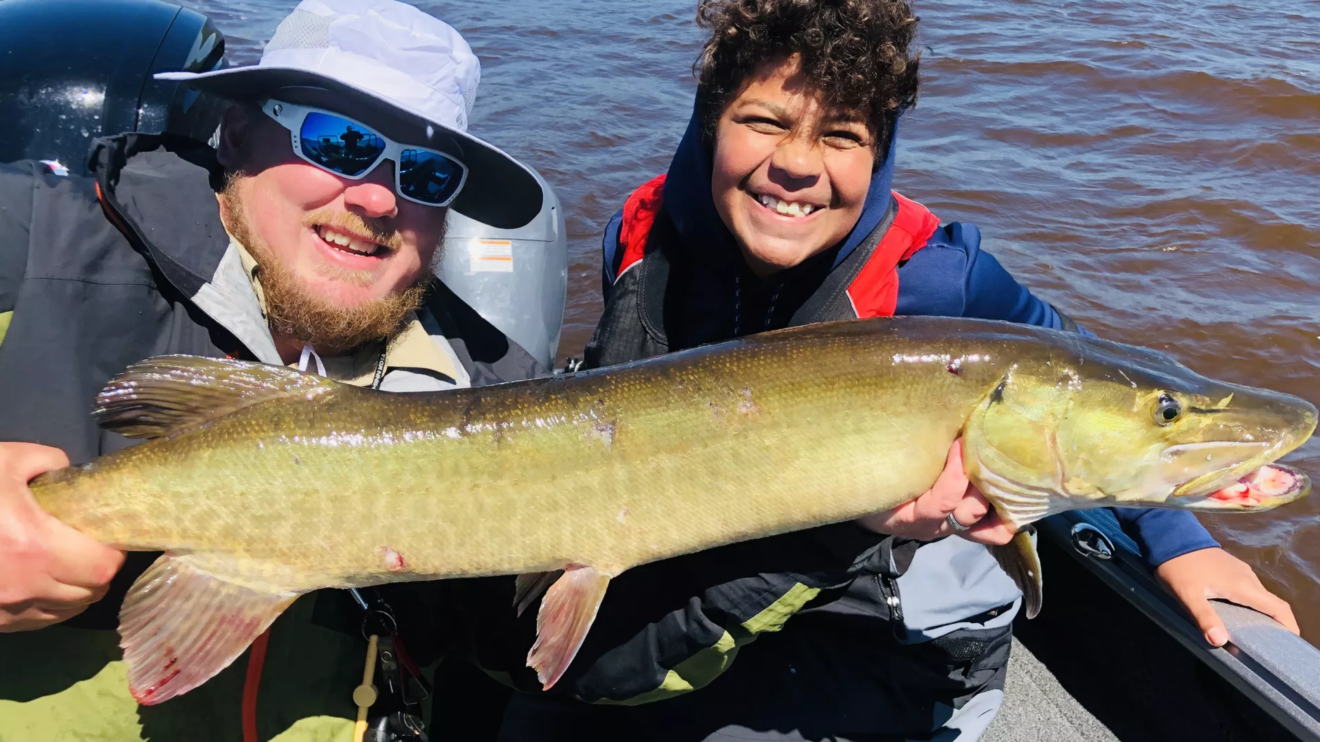 A 40-inch muskie caught on the St. Louis River