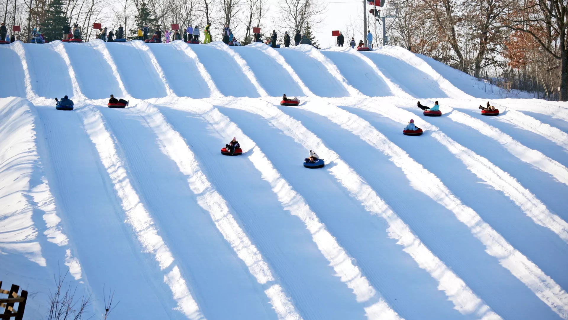 Snow tubing at Buck Hill in Burnsville
