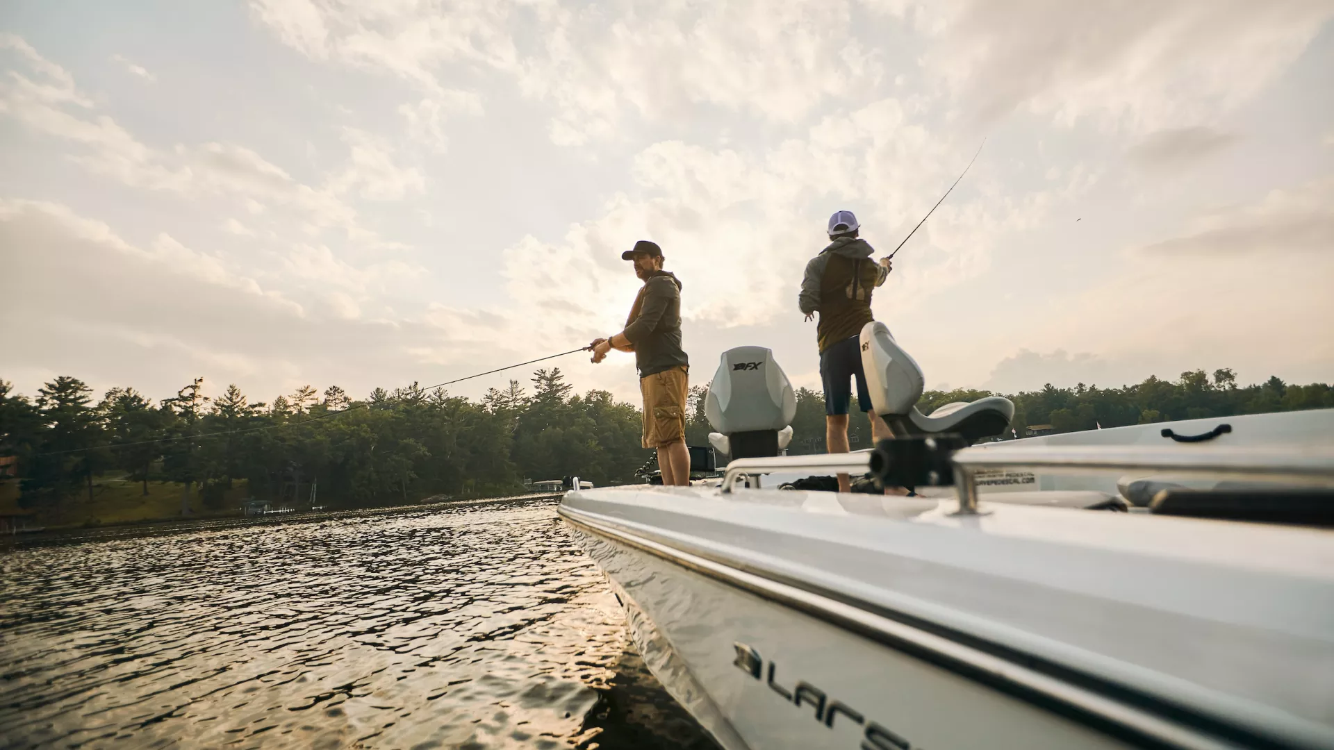 Two men fish in the Brainerd Lakes area
