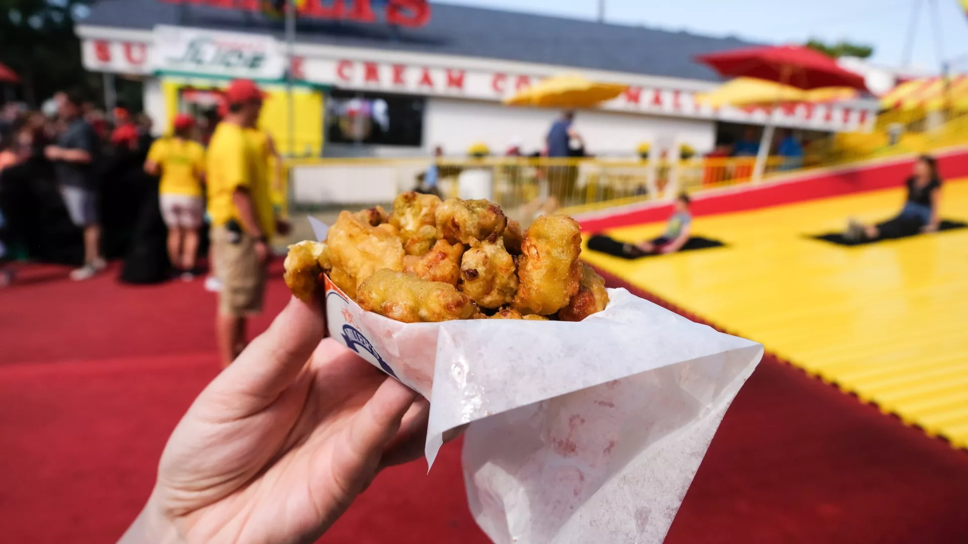 Cheese curds at the Minnesota State Fair