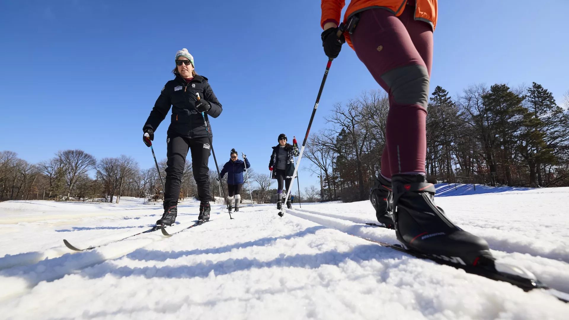 Cross-country skiing at Theodore Wirth Regional Park