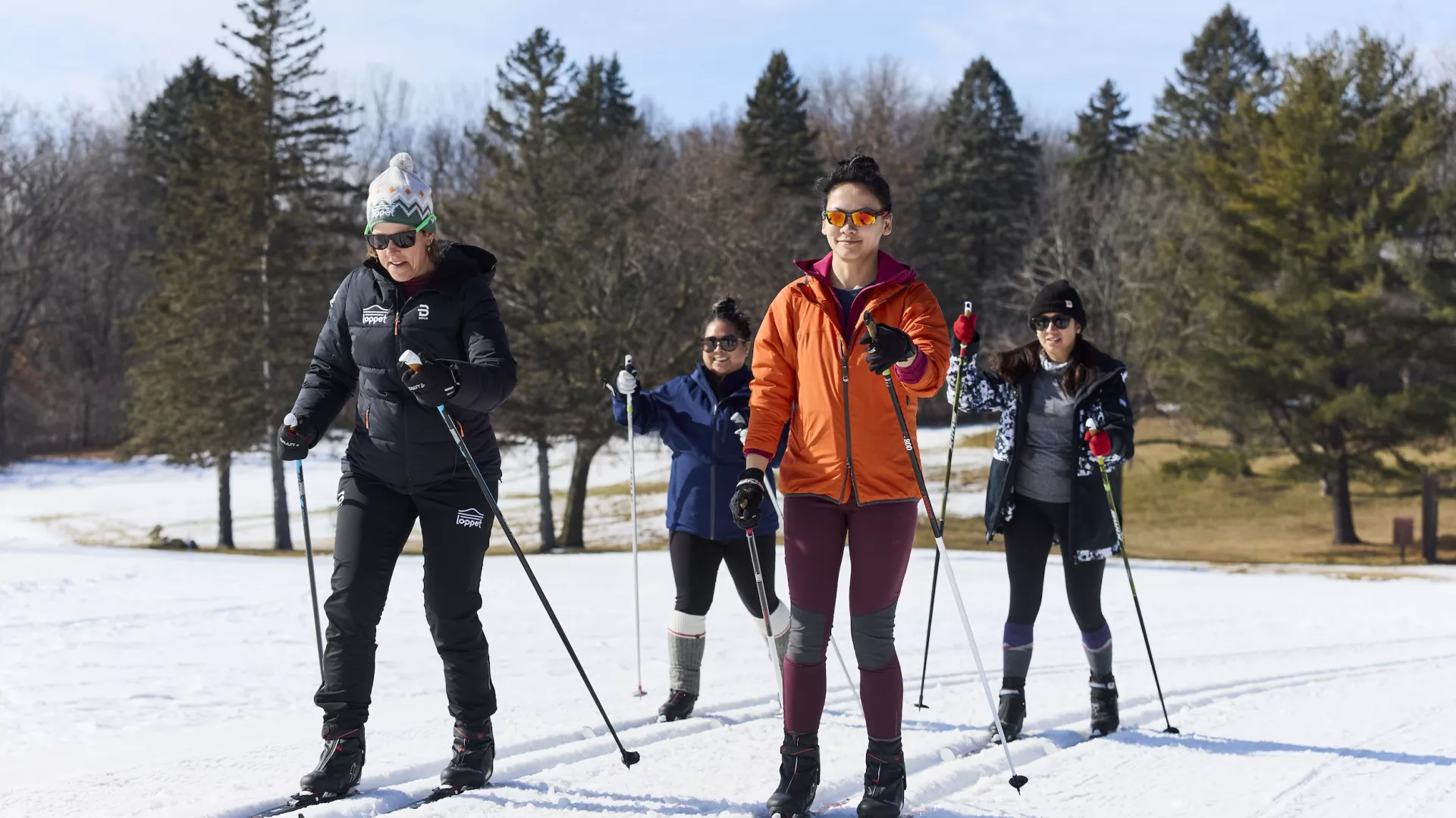 Cross-country skiing at Theodore Wirth Regional Park