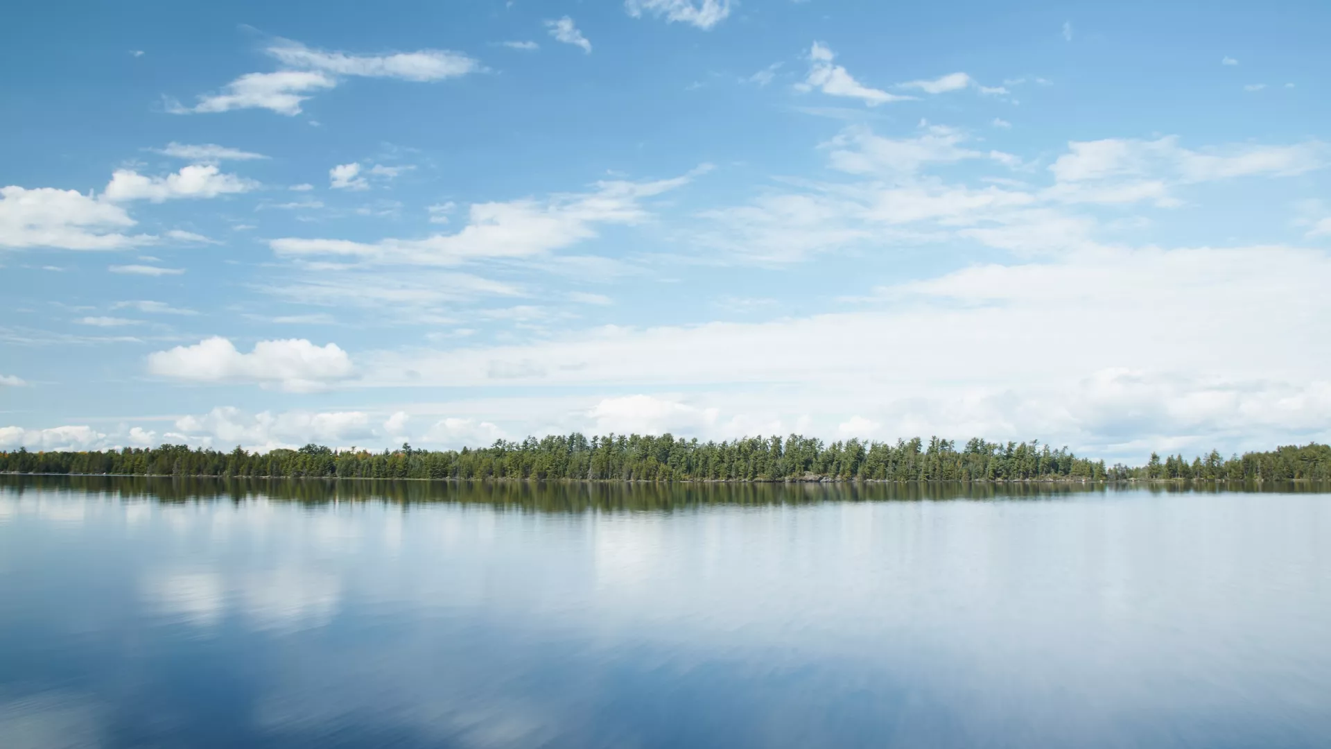 Blue skies at Voyageurs National Park