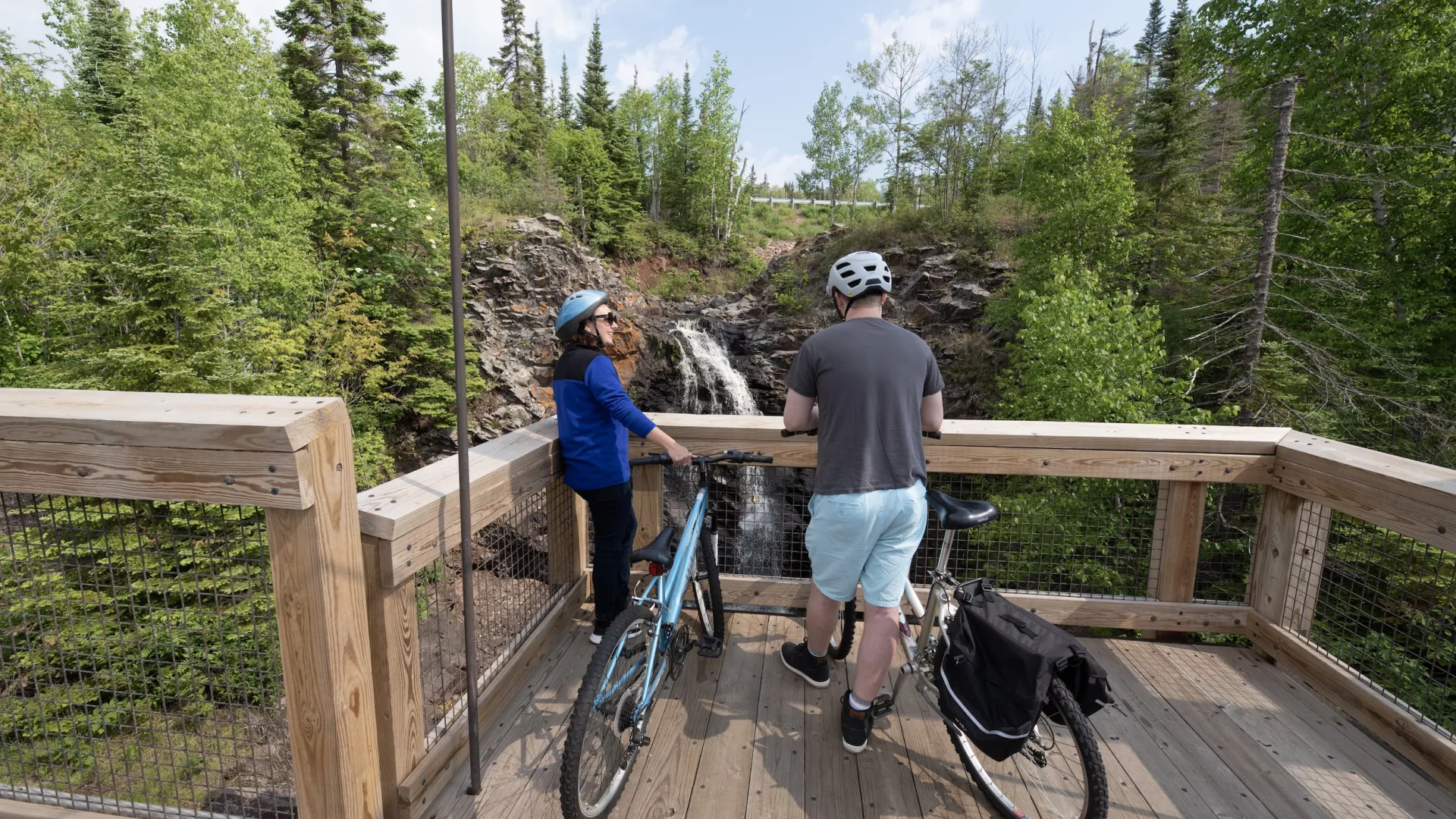 The Fall River Bridge portion of the Gitchi-Gami State Trail