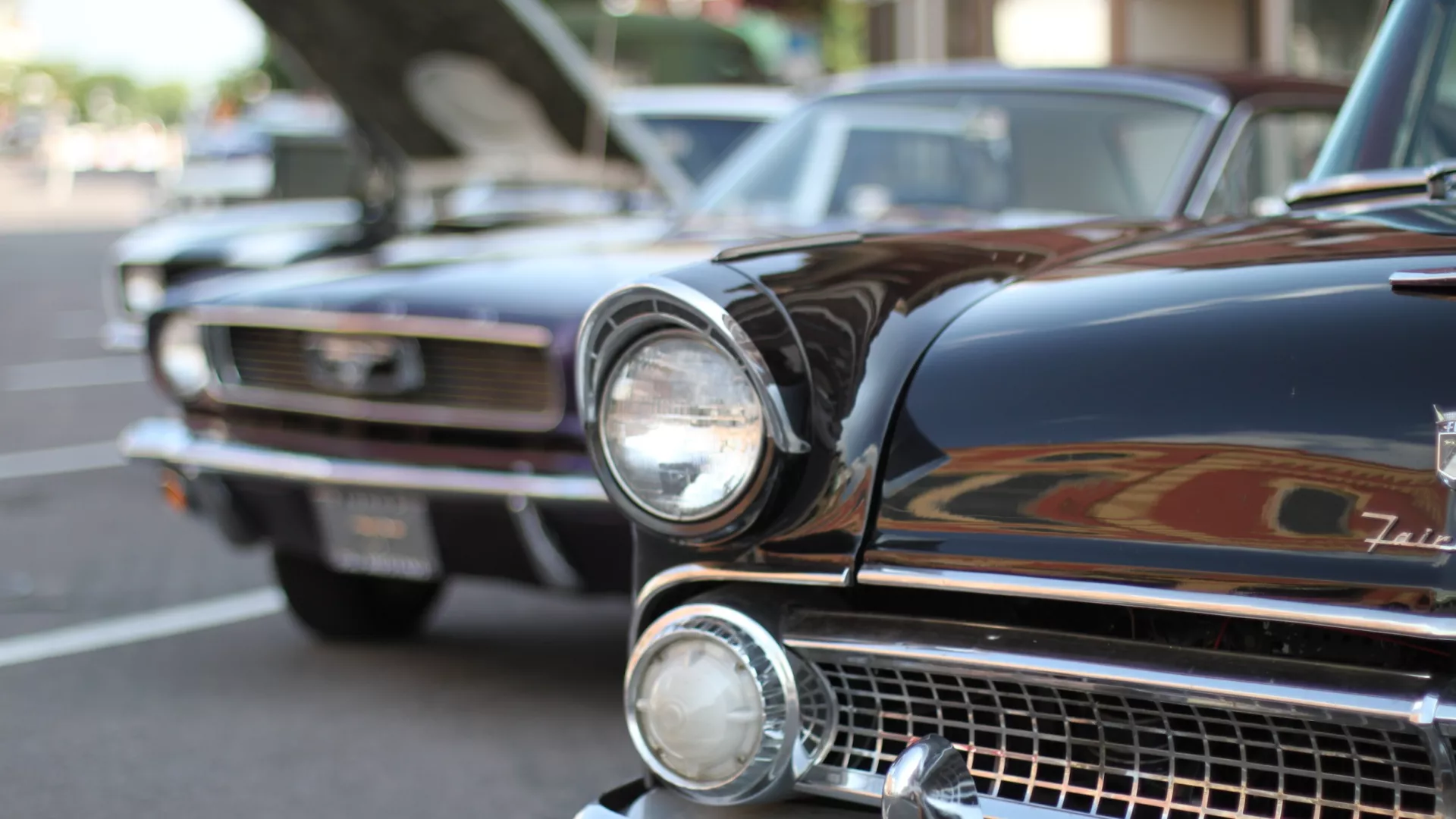 Classic car close-up