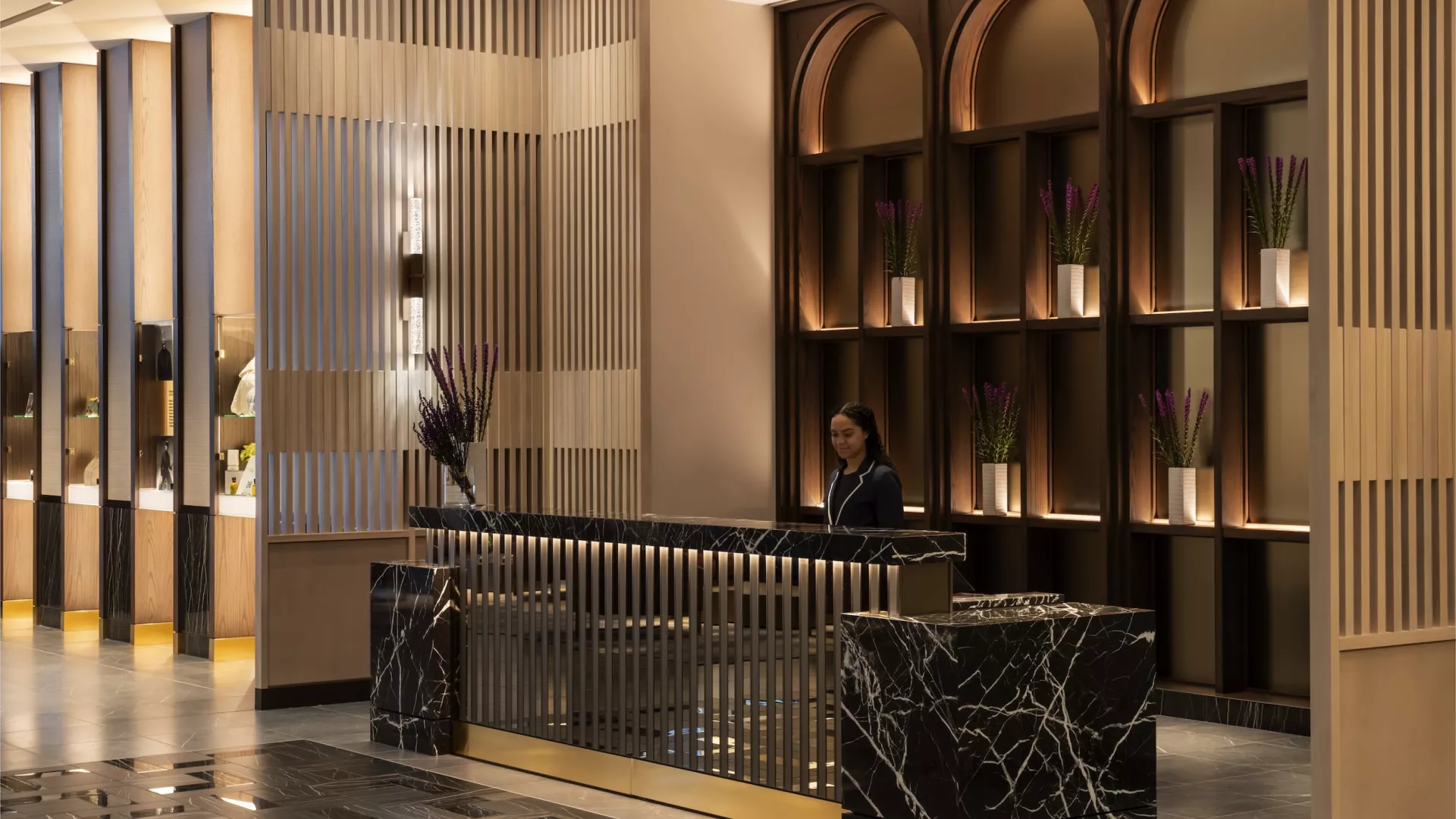 The lobby at Four Seasons Hotel Minneapolis