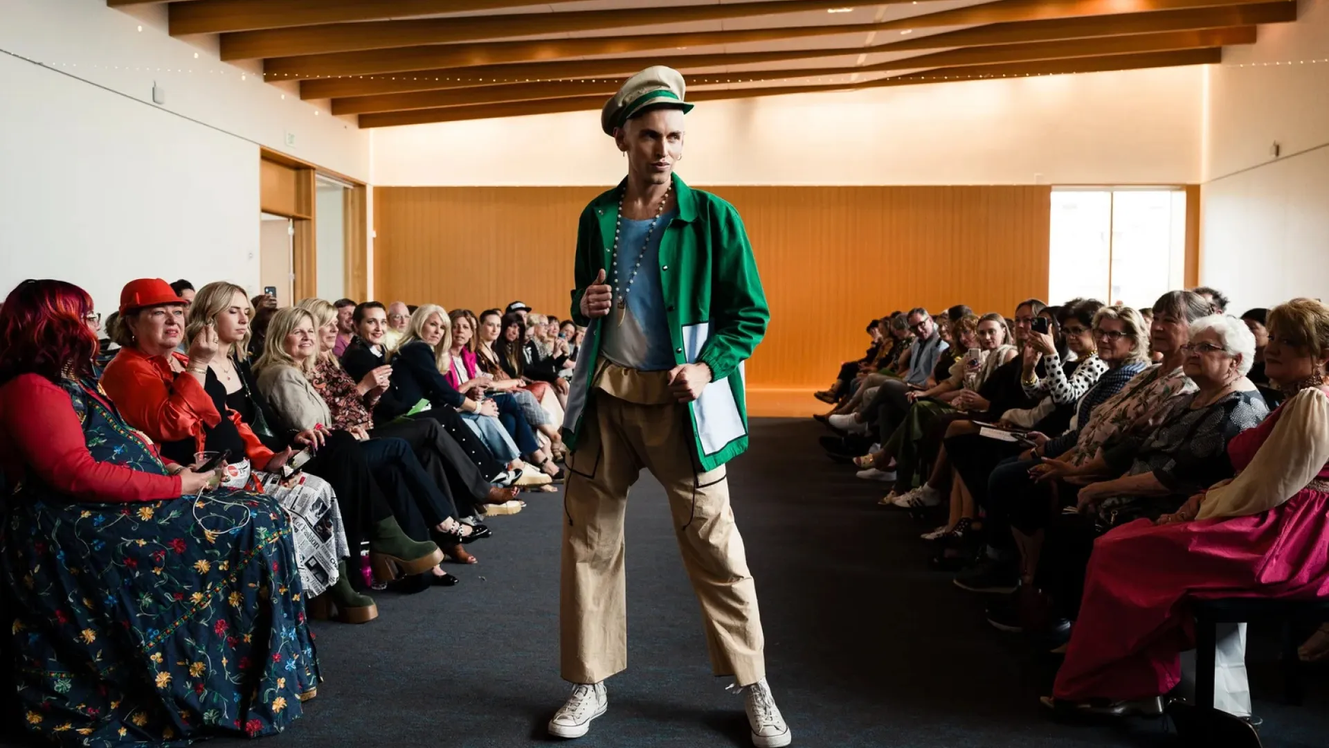 A runway show for Scott J Lehmann's 2023 collection