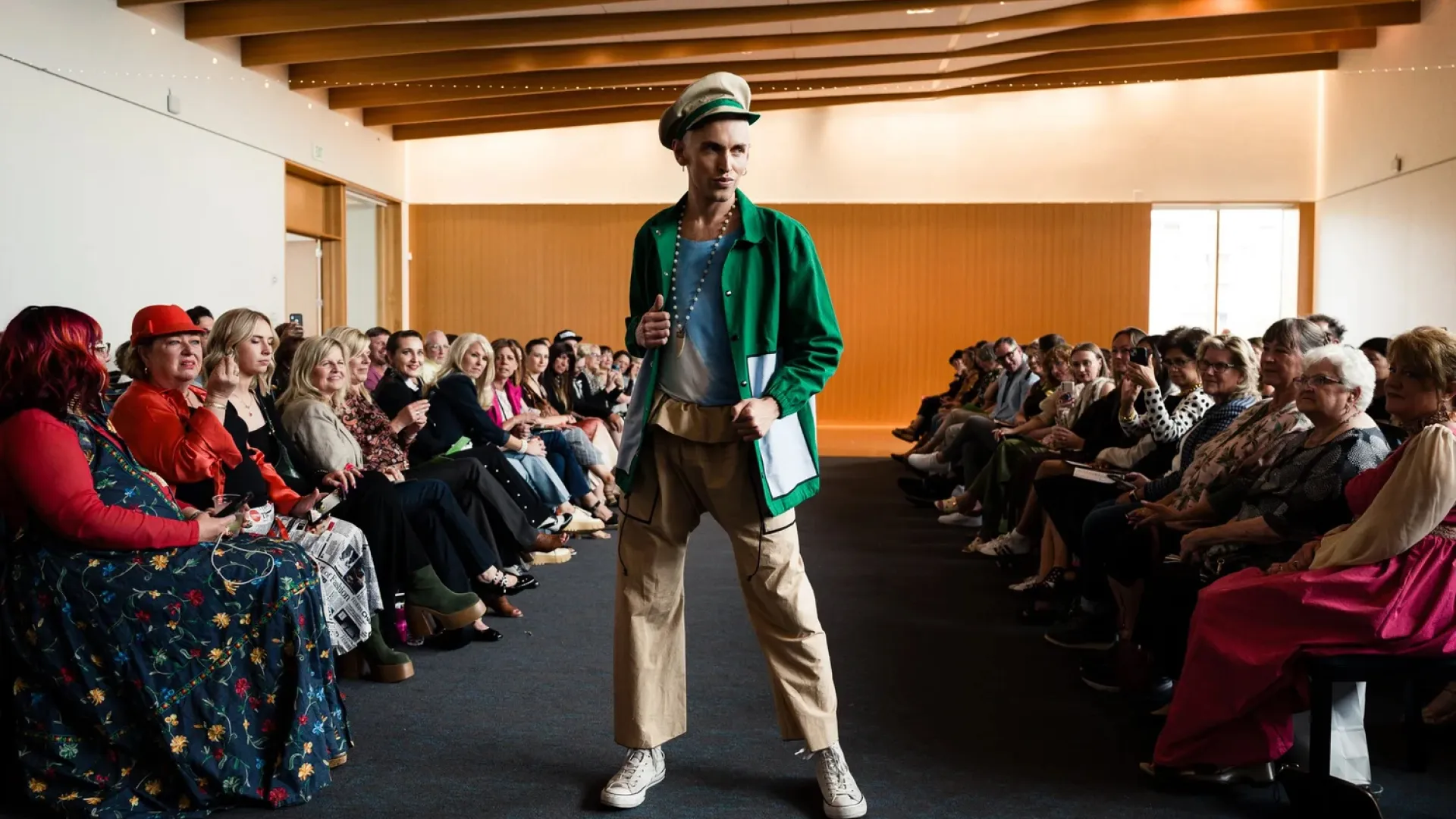 A runway show for Scott J Lehmann's 2023 collection