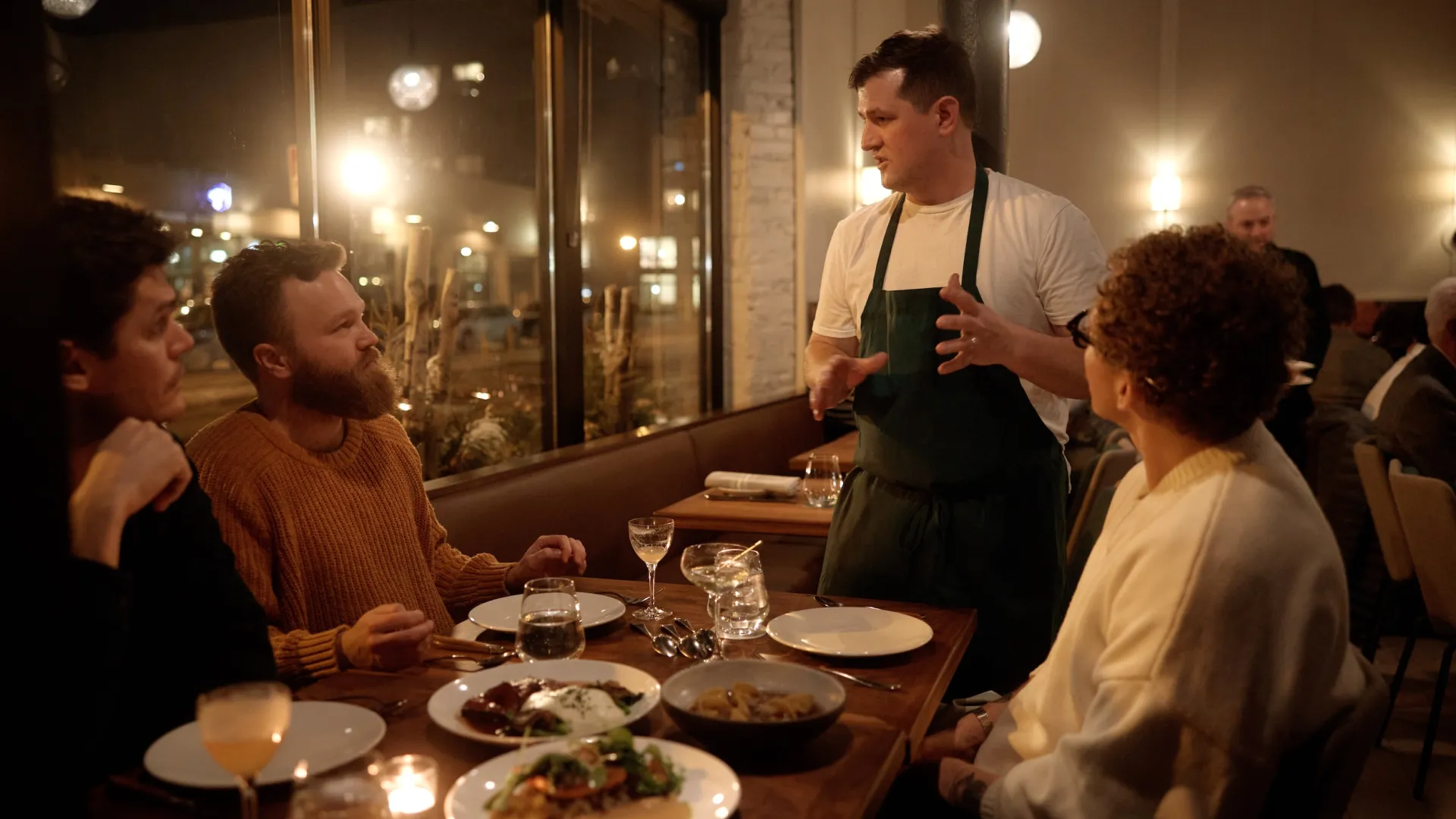 Bucheron chef Adam Ritter explains one of his signature dishes