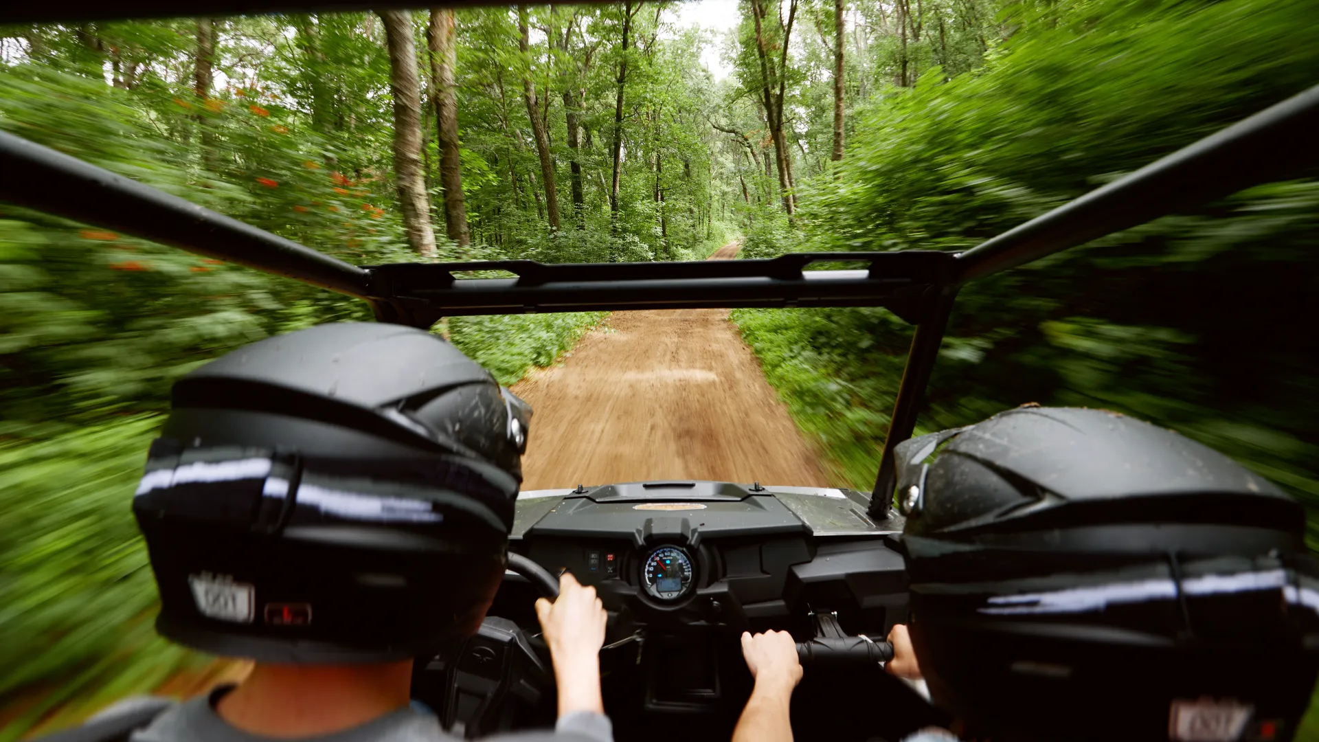 A couple riders on the Fort Ripley ATV trail