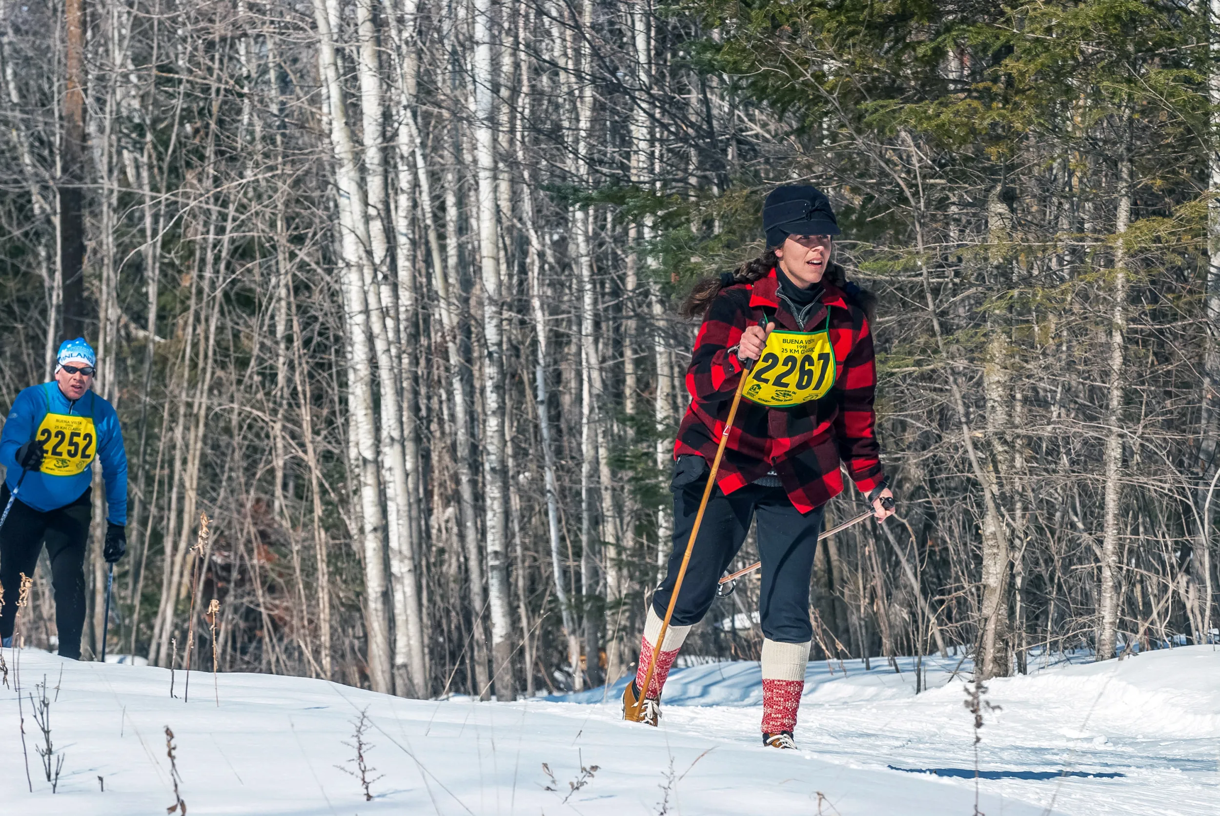 Cross-country skiing at Buena Vista ski area in Bemidji