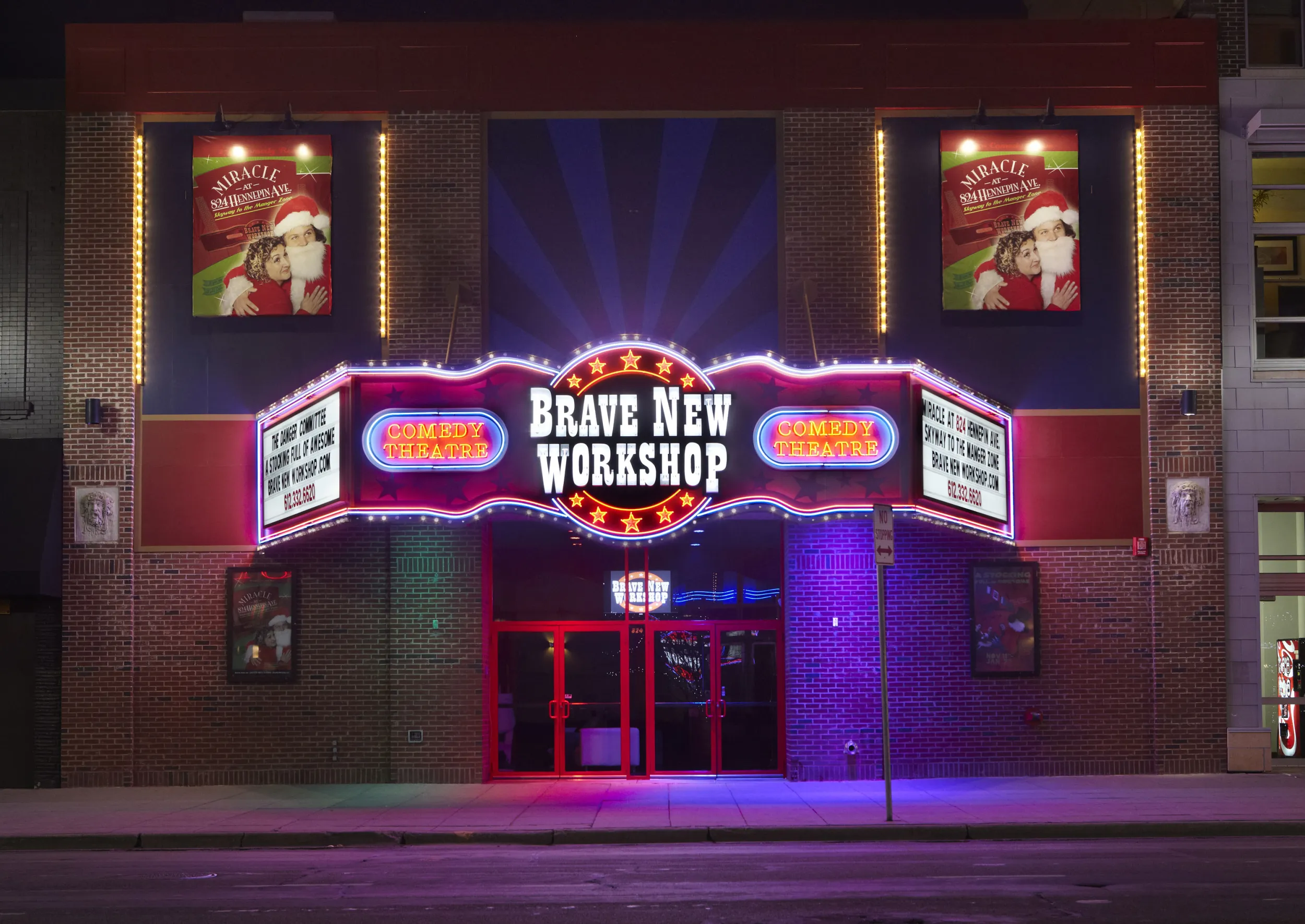 Exterior of Brave New Workshop comedy theatre