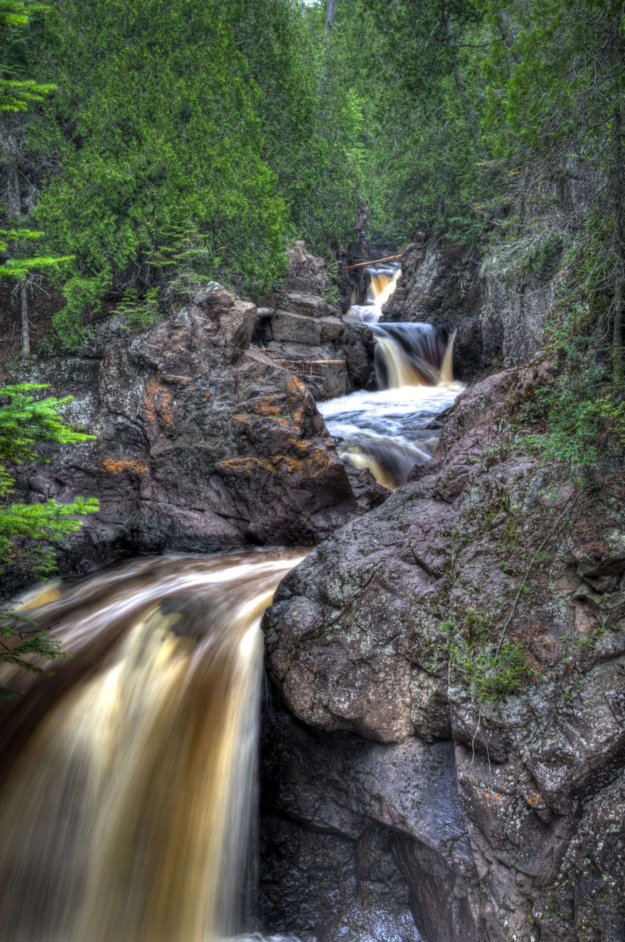 Cascade falls in Cascade River State Park