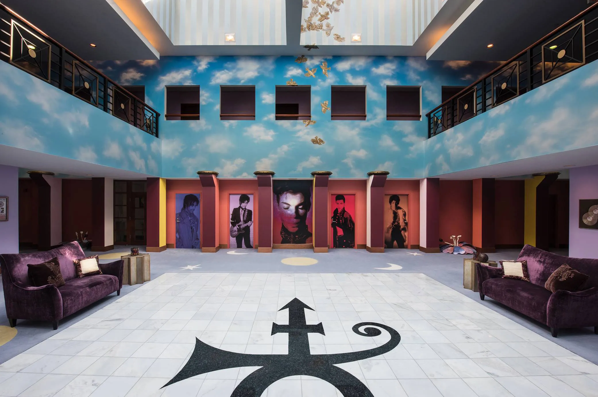 Prince atrium at Paisley Park