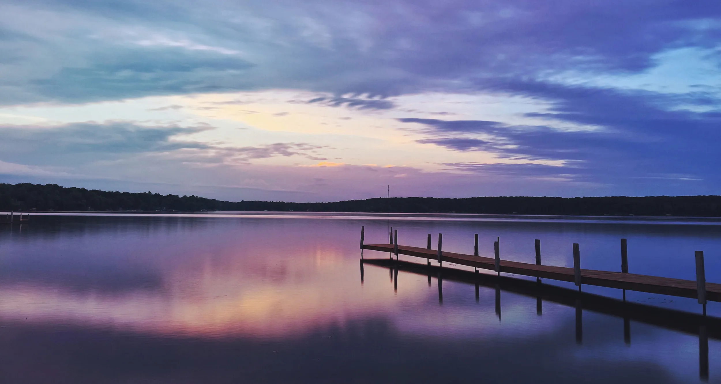 sunset on gull lake