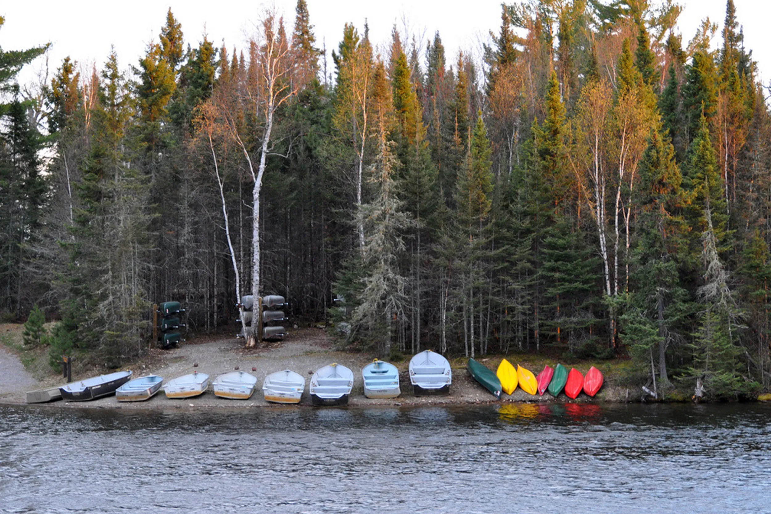 Boats Bear Head Lake State Park in Ely