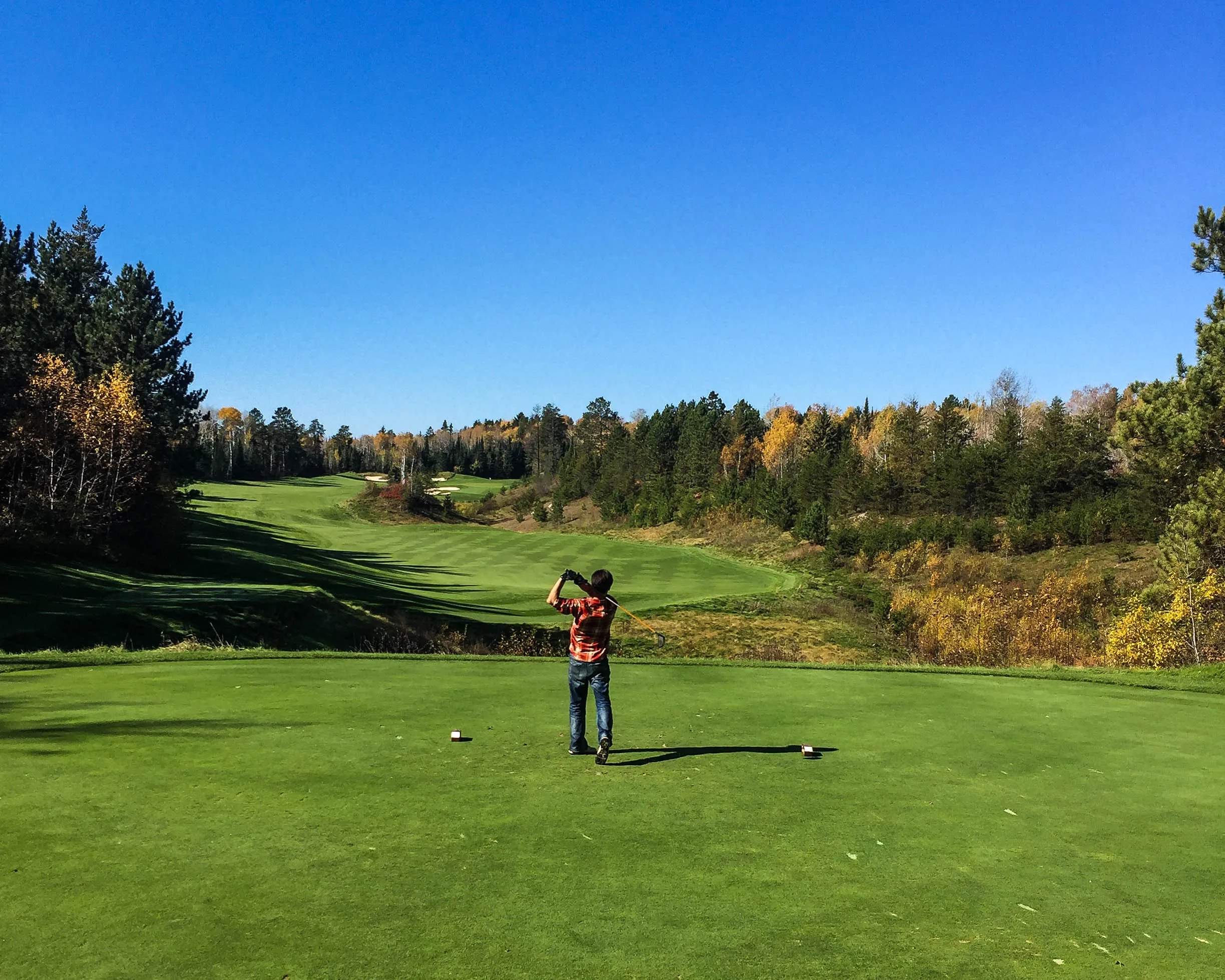 Fall golfing at The Quarry at Giants Ridge