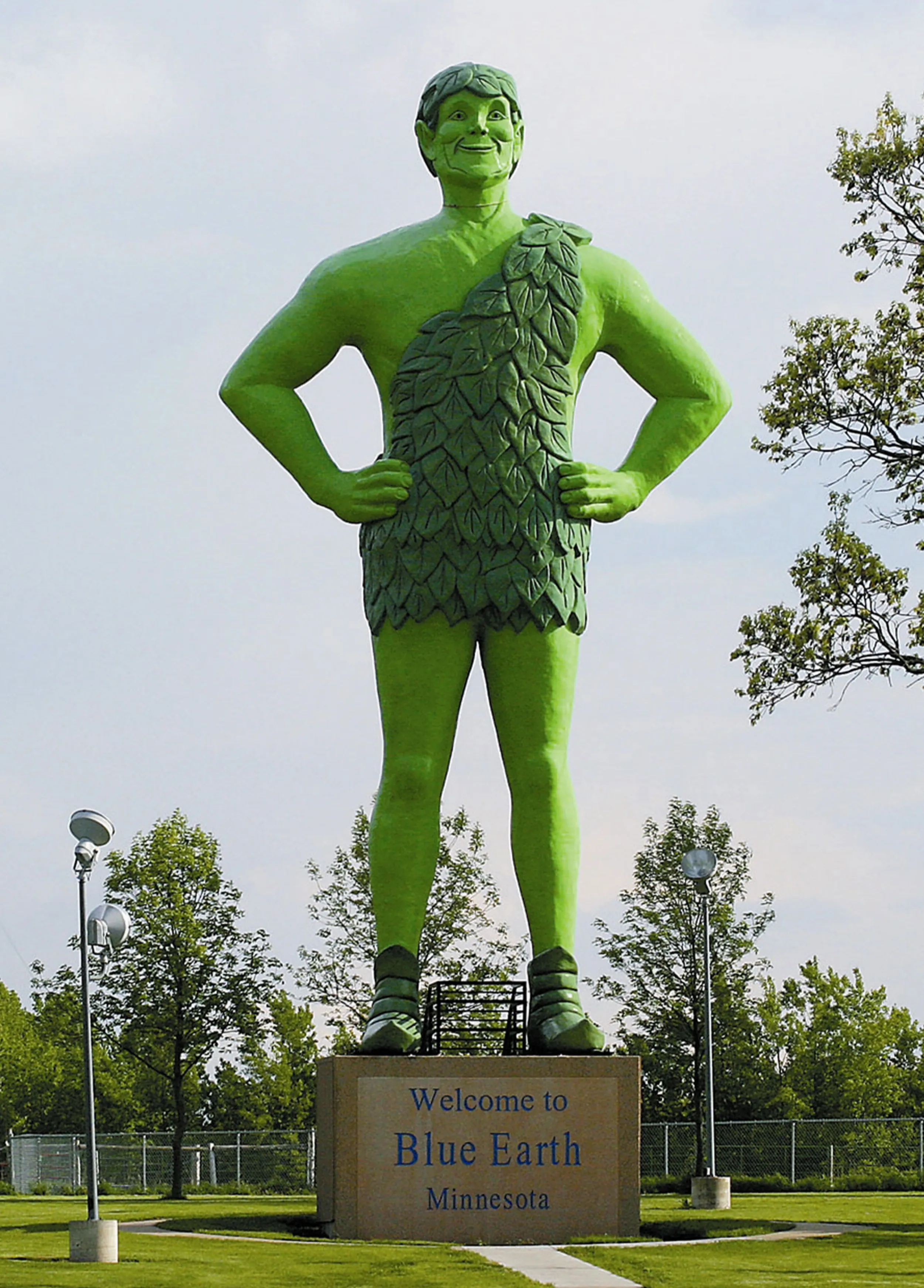 El Jolly Green Giant en Blue Earth