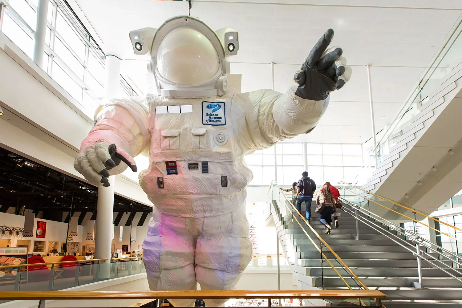 Giant Astronaut sculpture at Science Museum of Minnesota