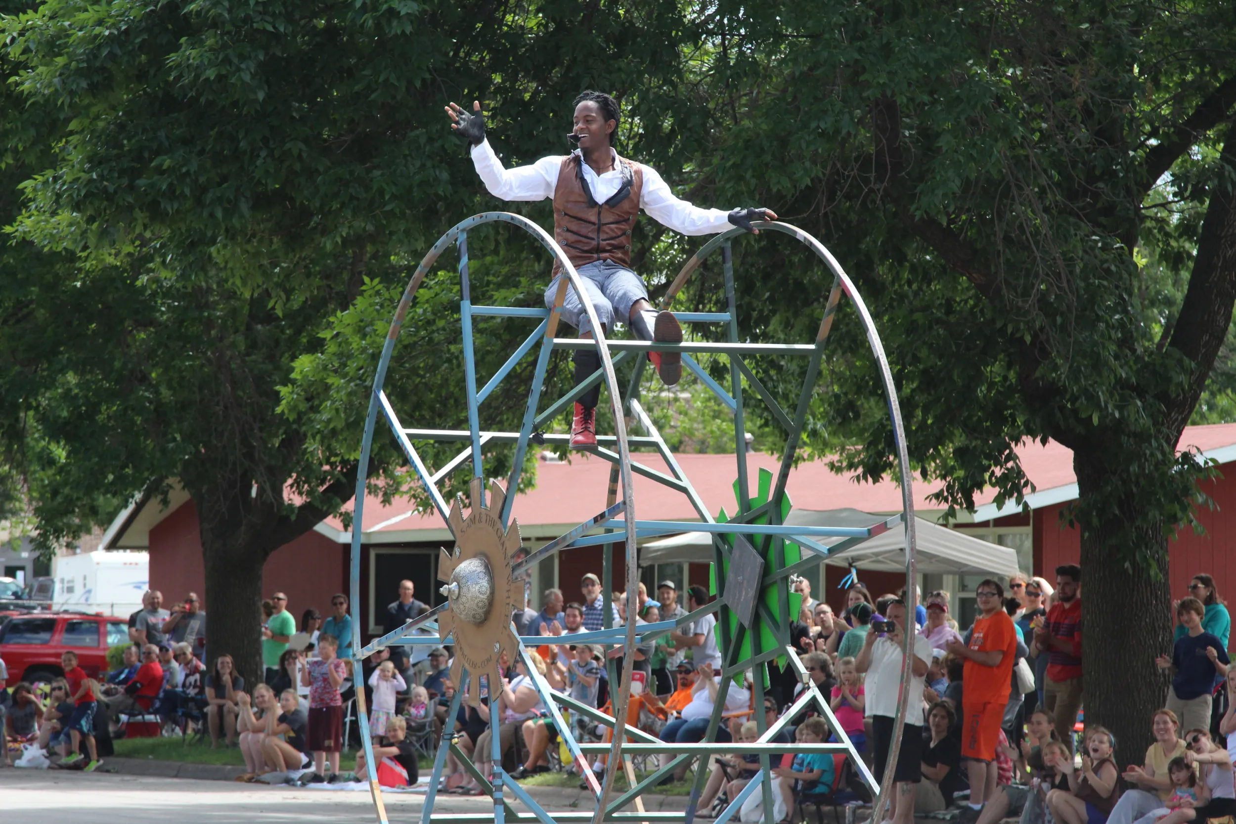 Performer at Steamboat Days Festival