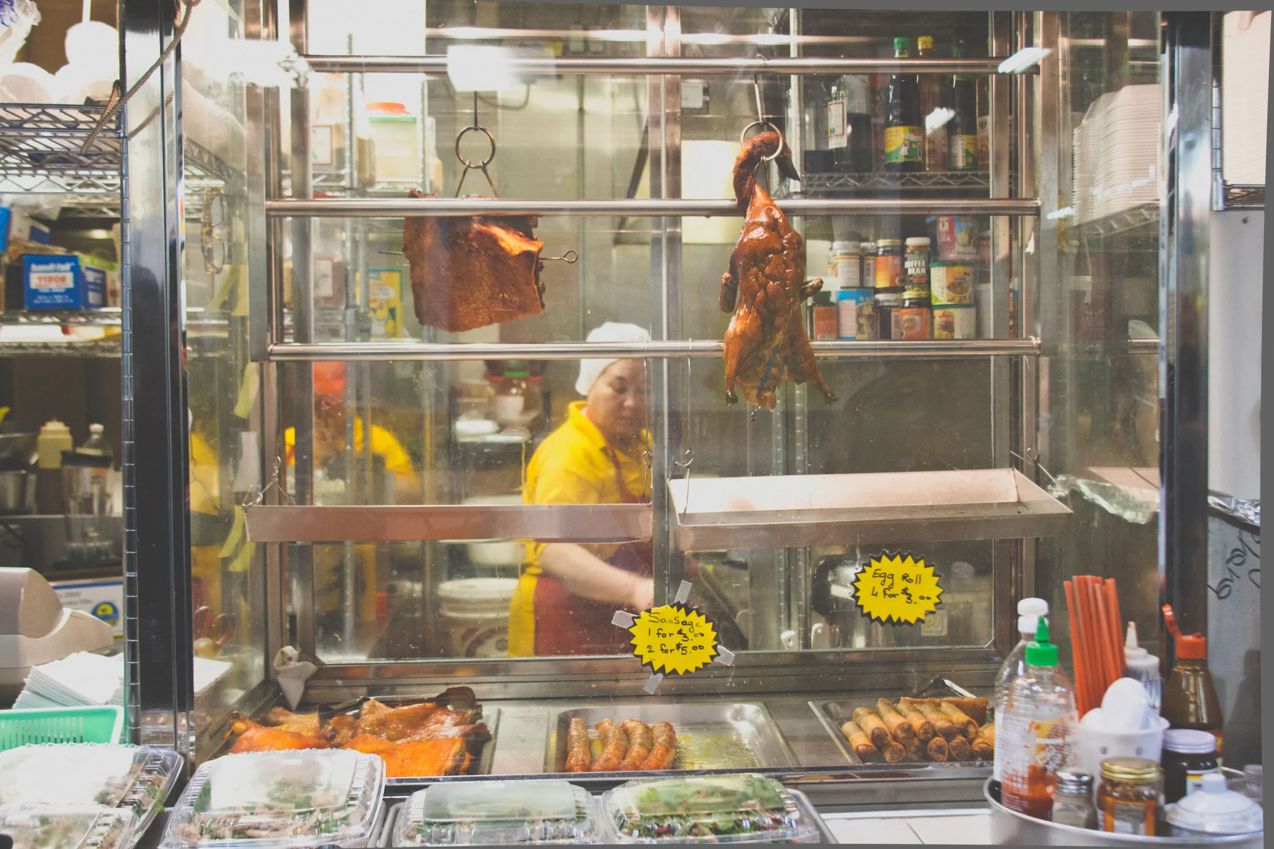Food on display at Hmong Village