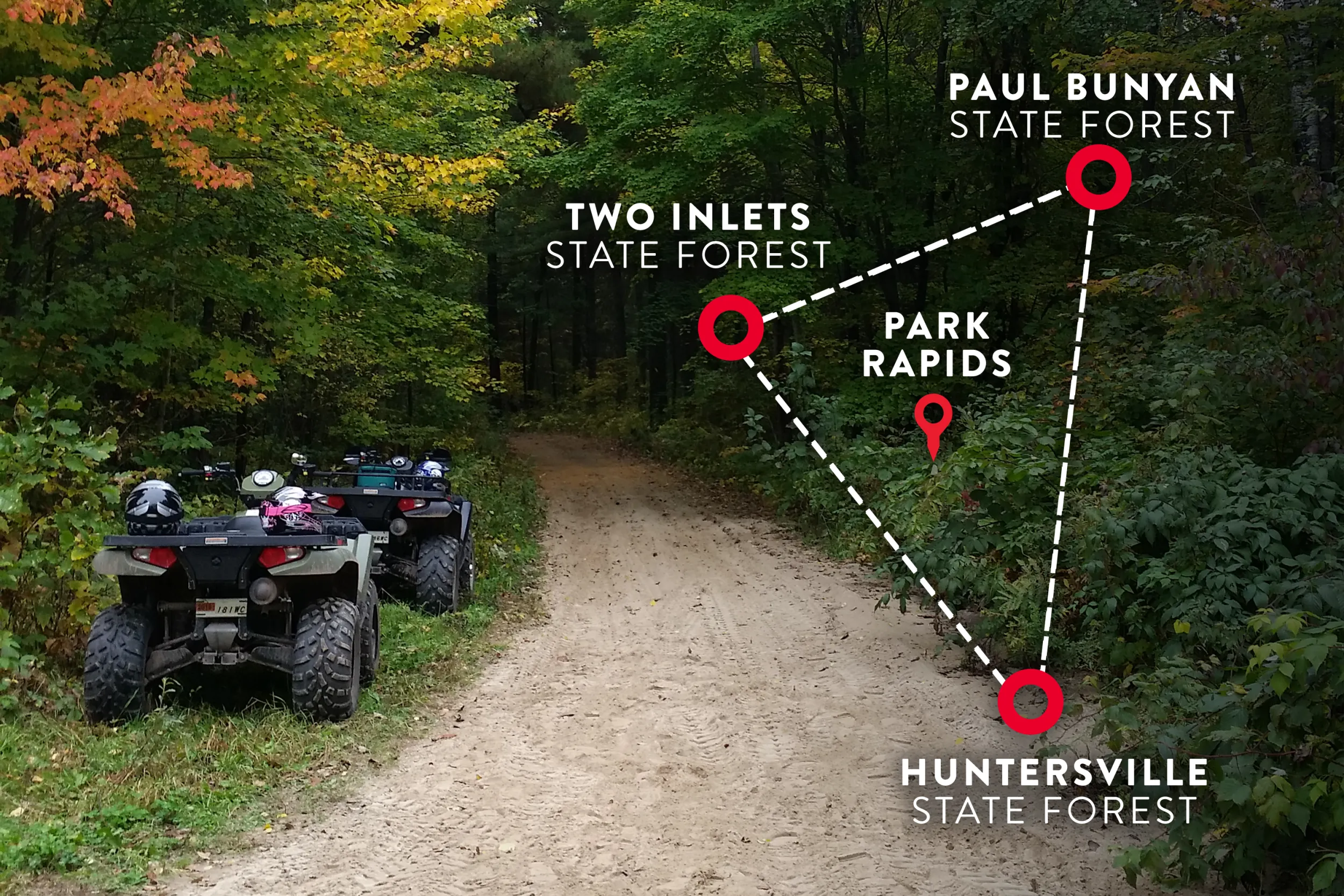 ATVs Paul Bunyan State Forest